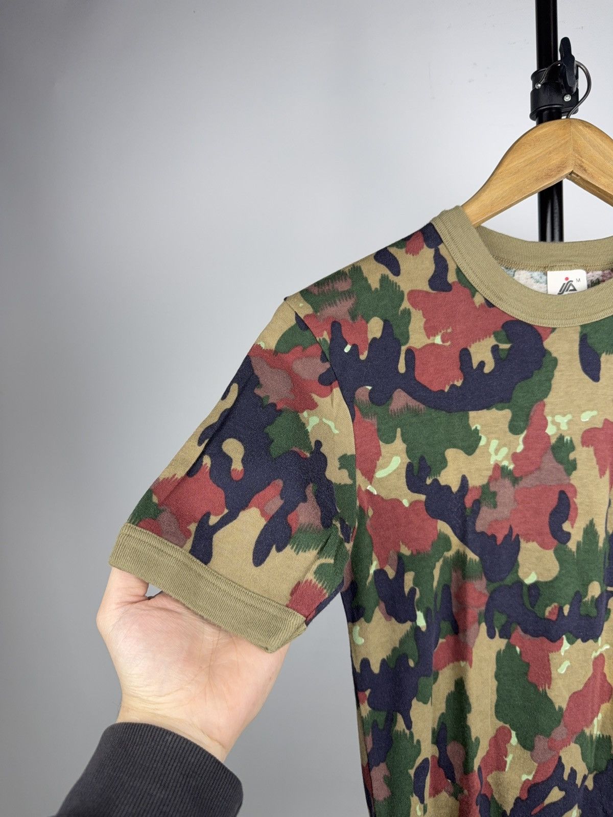 Vintage 00s Vintage Retro Camo T-Shirt Y2K Military Streetwear Tee Size US M / EU 48-50 / 2 - 3 Thumbnail