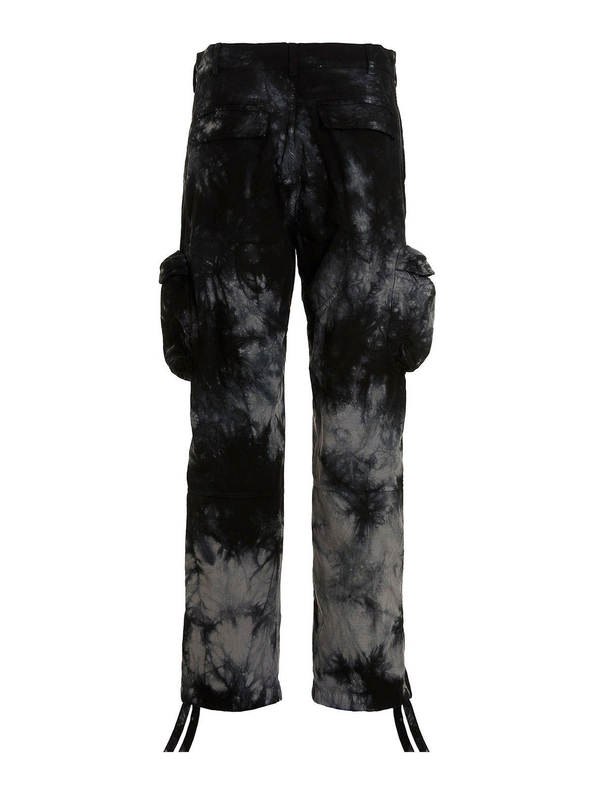 Off-White o1gr1nt0125 Bounce Tie Dye Ripstop Cargo Pant in Warm Grey Size US 34 / EU 50 - 2 Thumbnail