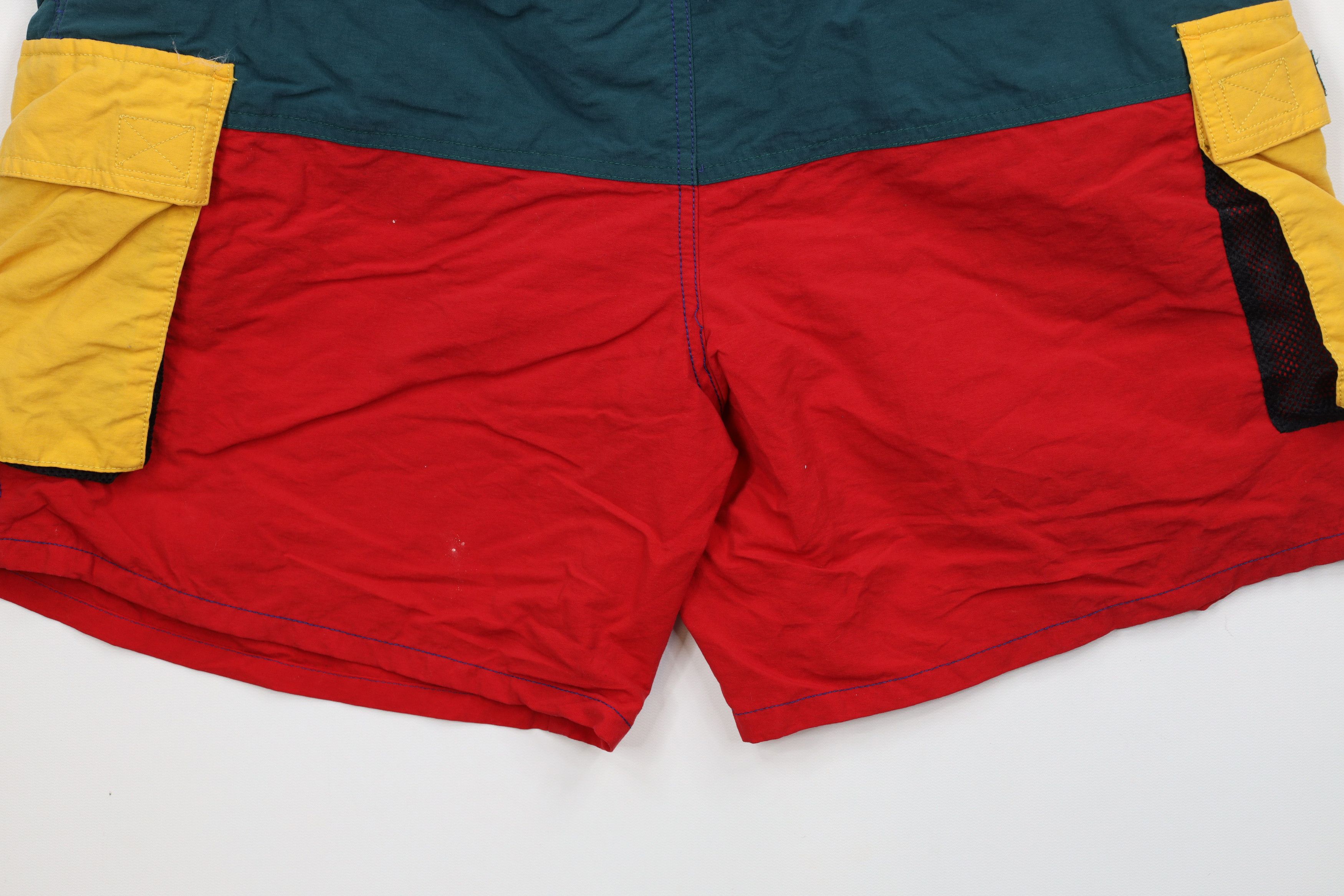 L.L. Bean × Vintage Vintage 90s LL Bean Out Rainbow Striped Lined Cargo Shorts Size US 34 / EU 50 - 11 Thumbnail