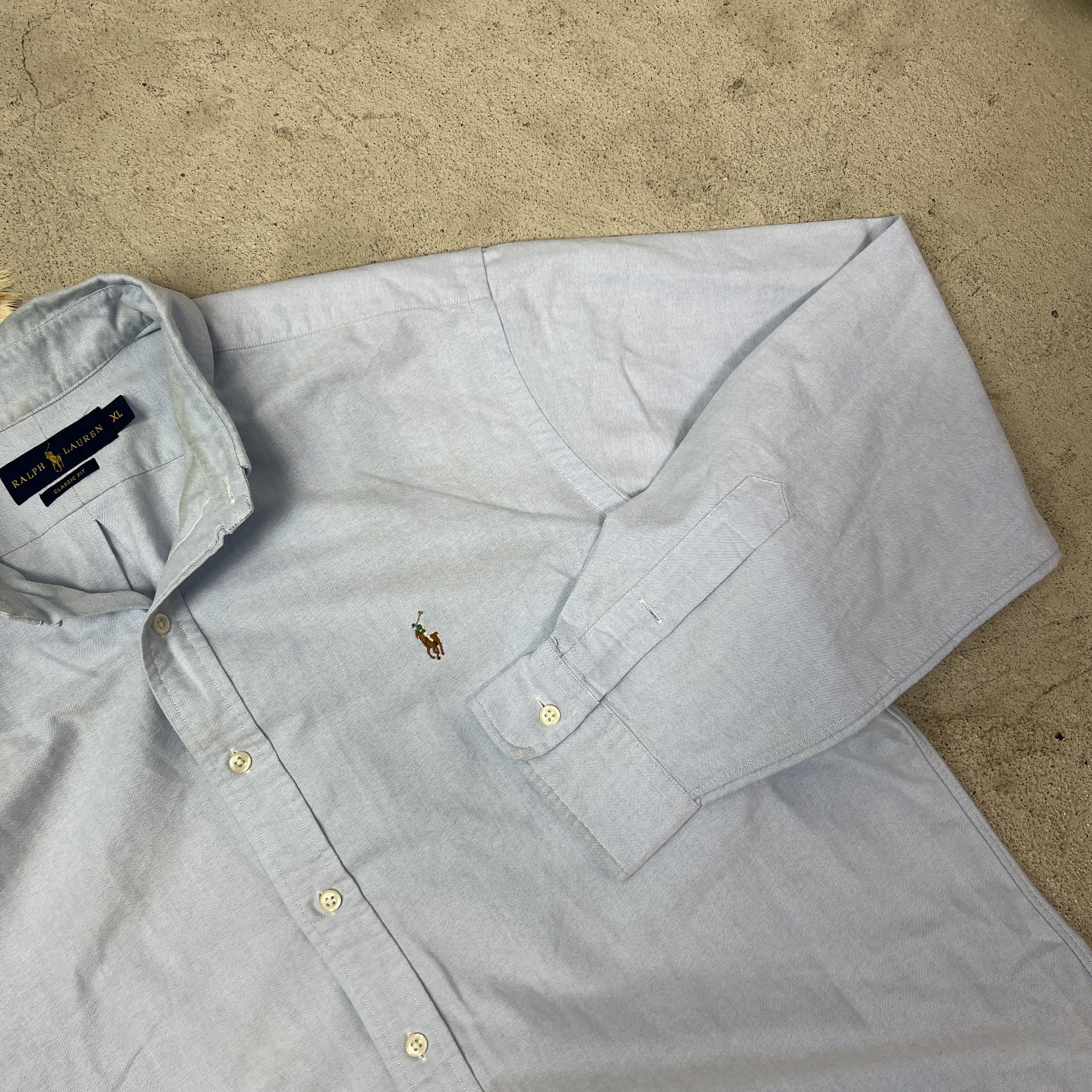 Polo Ralph Lauren Vintage Casual Preppy OCBD Polo Ralph Lauren Shirt 00s Size US XL / EU 56 / 4 - 3 Thumbnail