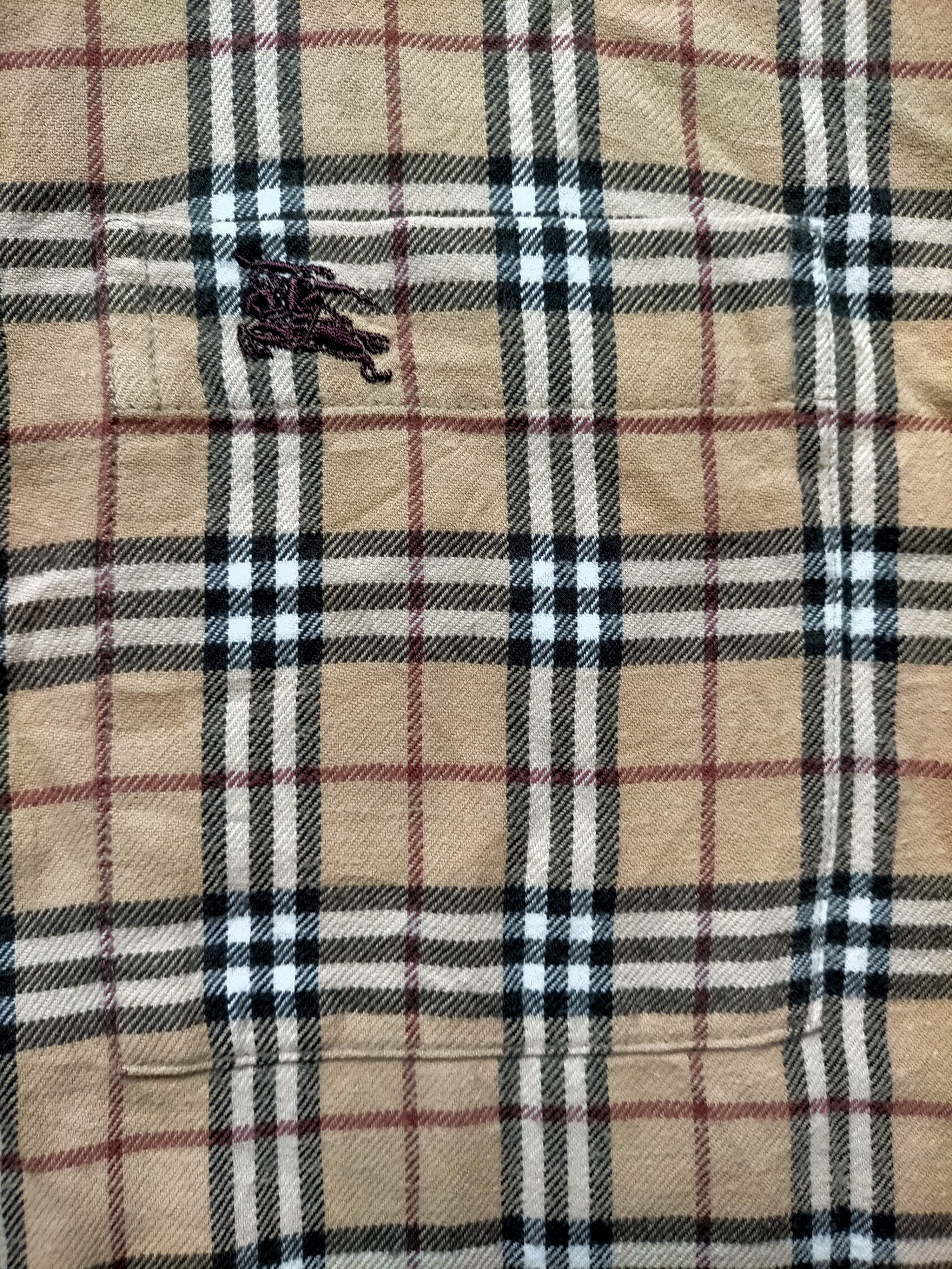 Burberry × Vintage Vintage Burberry Nova Check Shirt Button Ups Size US XL / EU 56 / 4 - 6 Thumbnail