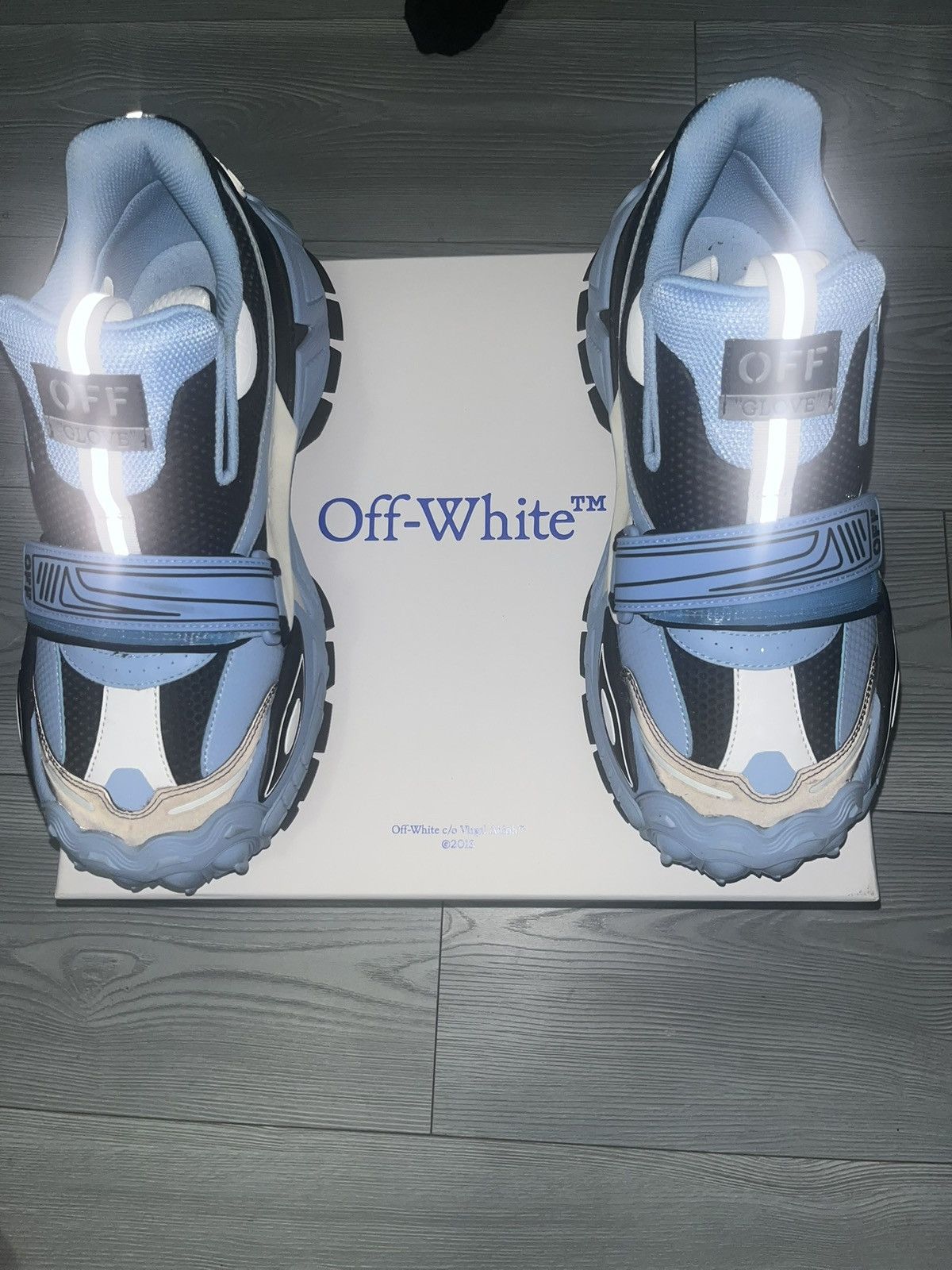 Off-White Off-White Glove Slip On Light Blue Size US 10 / EU 43 - 1 Thumbnail