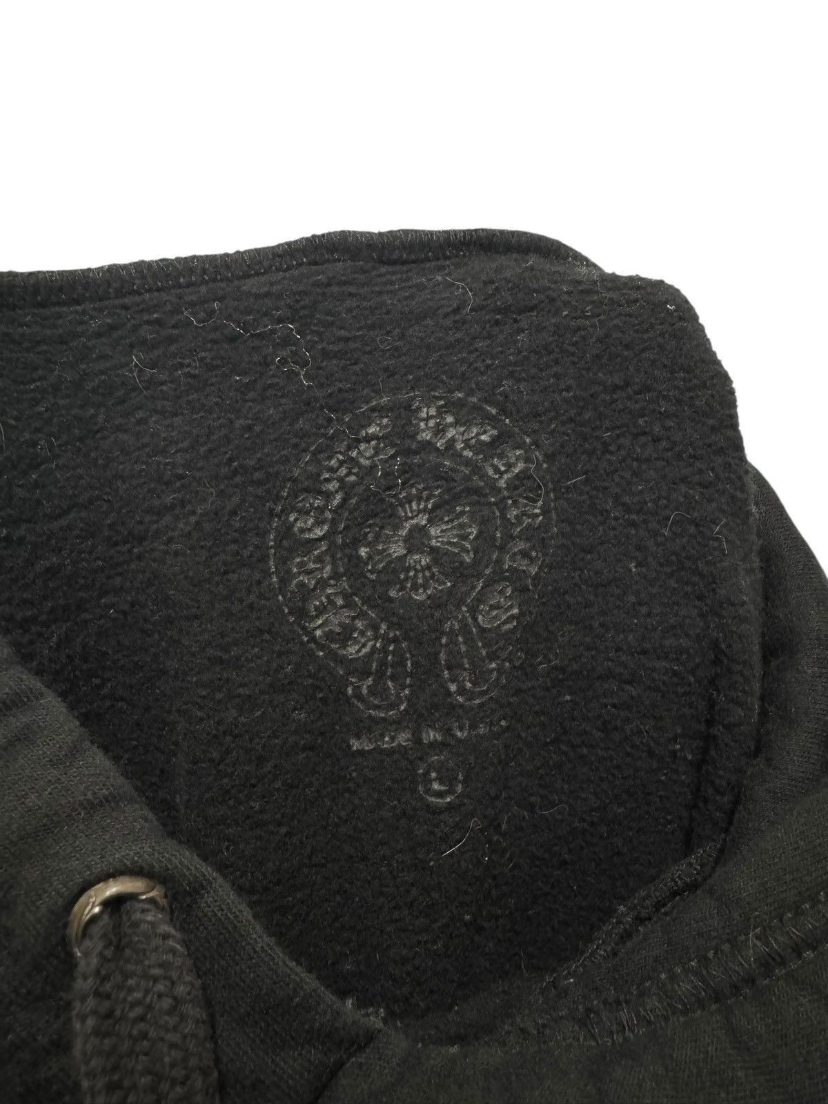 Chrome Hearts Chrome Hearts Vertical Logo FU Hoodie Black