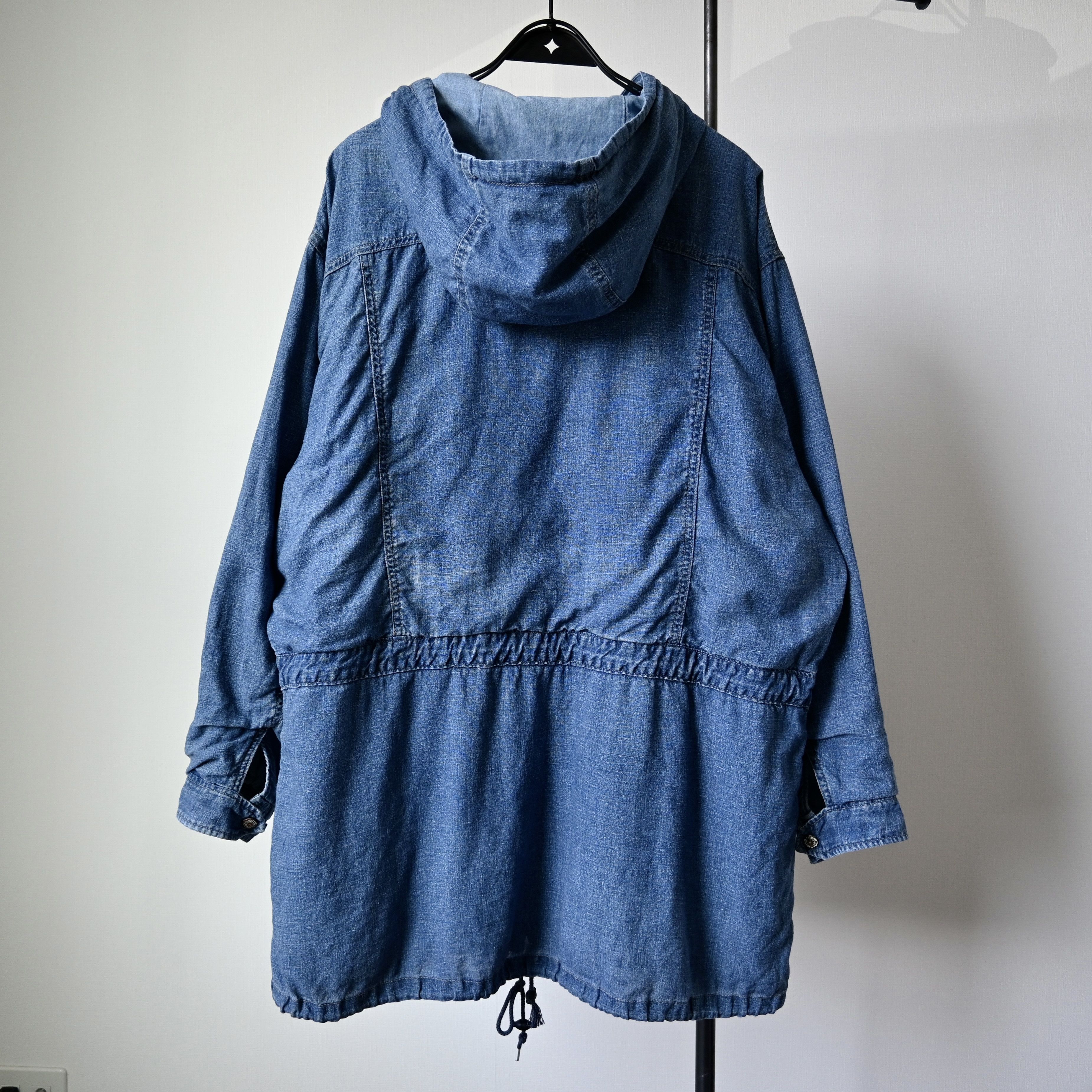 Blue Blue Japan RARE, Vintage 1980s BLUE BLUE indigo slub shell parka Size US L / EU 52-54 / 3 - 3 Thumbnail