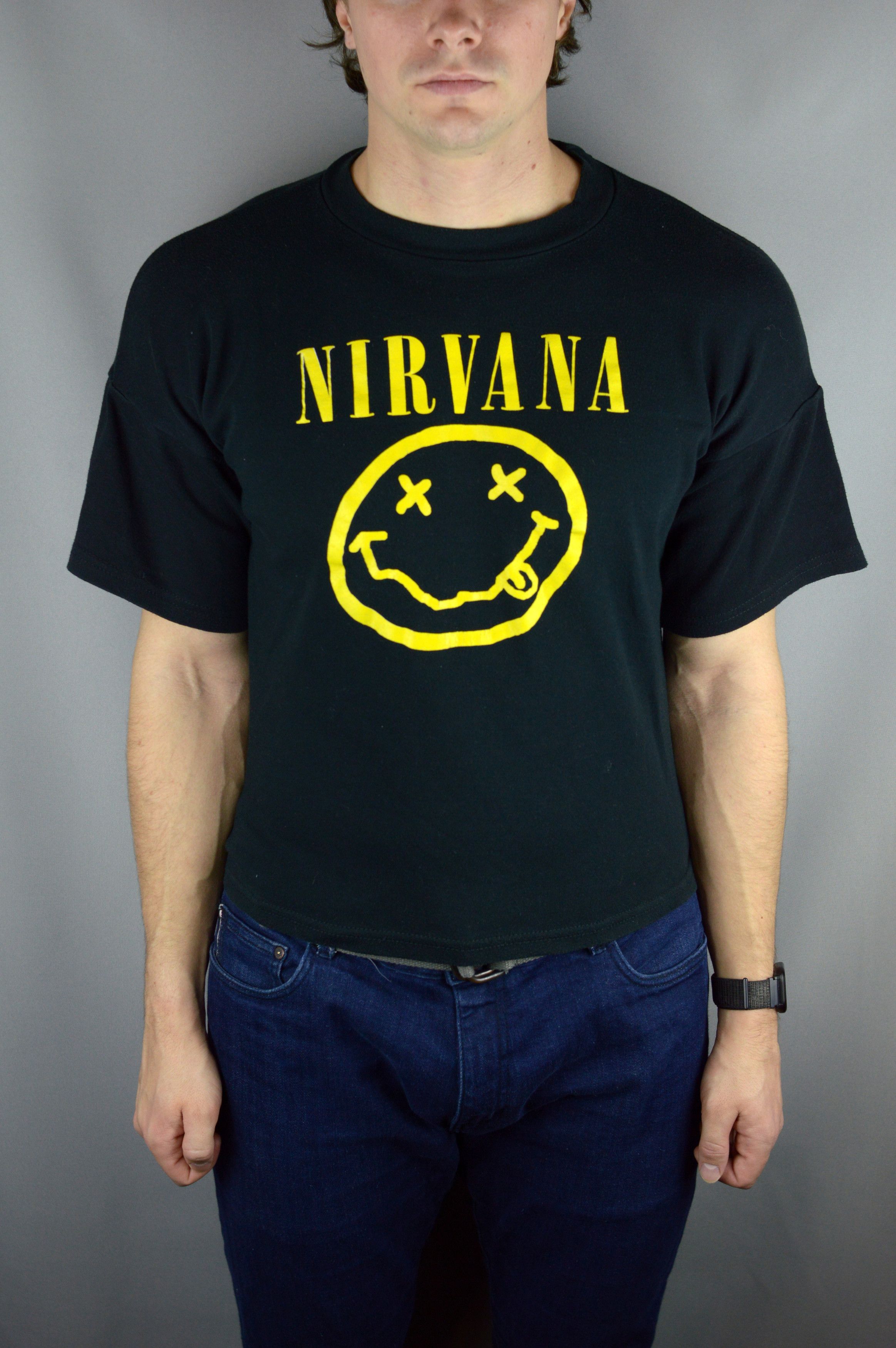 Vintage Vintage Nirvana Kurt Cobain 90s t shirt Size US S / EU 44-46 / 1 - 1 Thumbnail