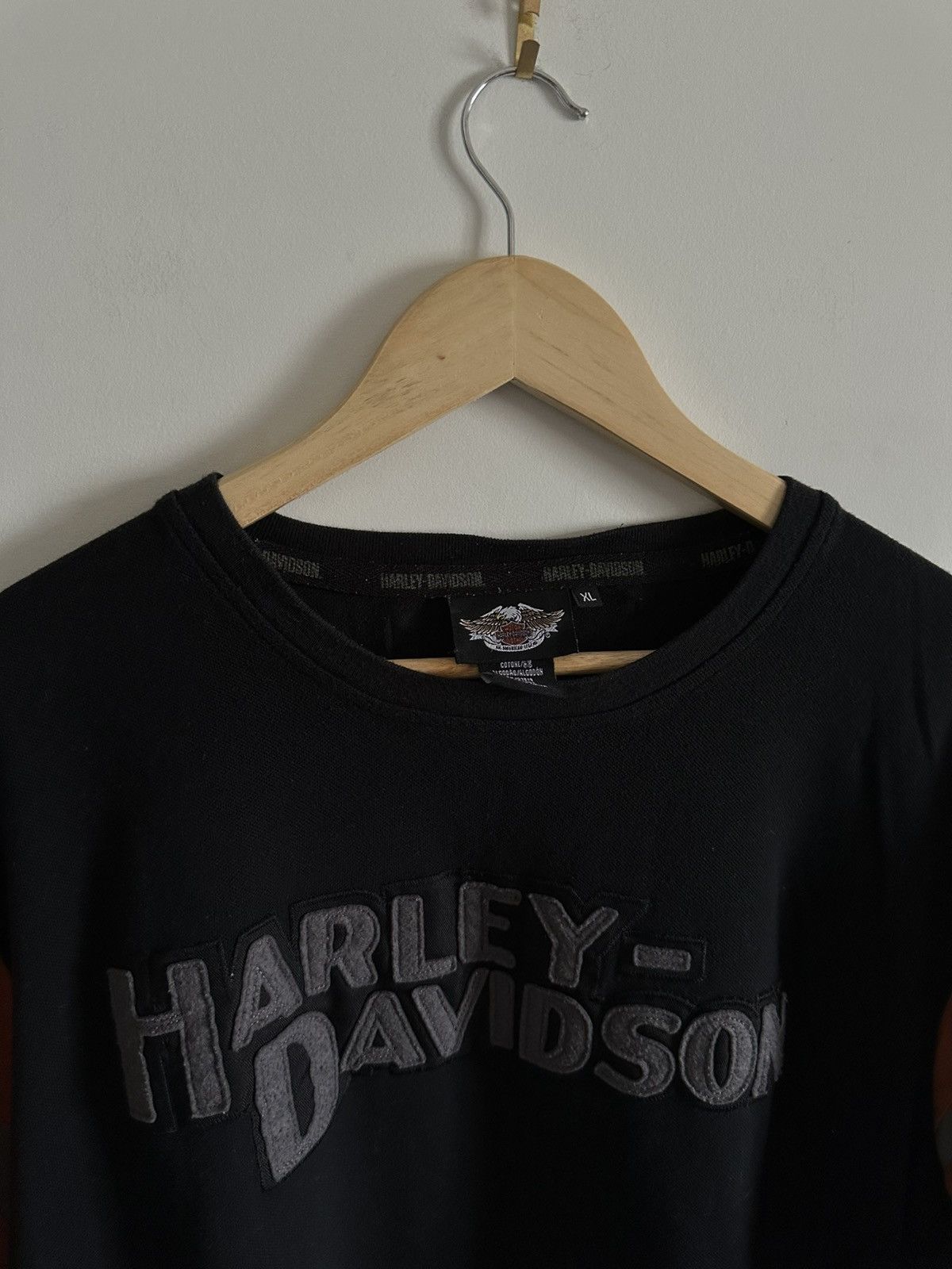 Harley Davidson × Vintage Harley Davidson Vintage Spellout Tee Size US XL / EU 56 / 4 - 3 Thumbnail