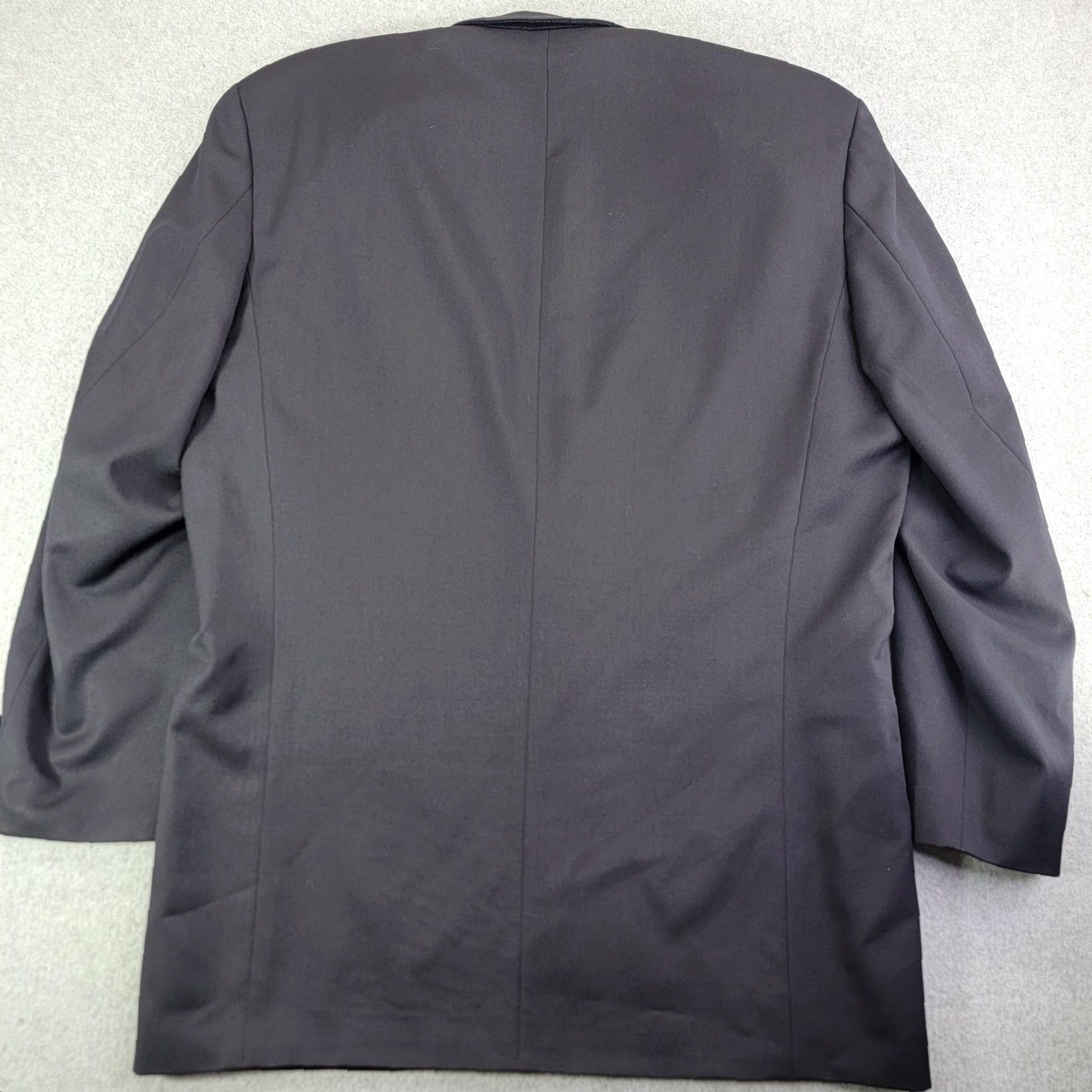 Hugo Boss VINTAGE Hugo Boss Suit Jacket Mens 44 Long Gray Wool 2 Button Blazer Made USA Barneys Size 44R - 5 Thumbnail