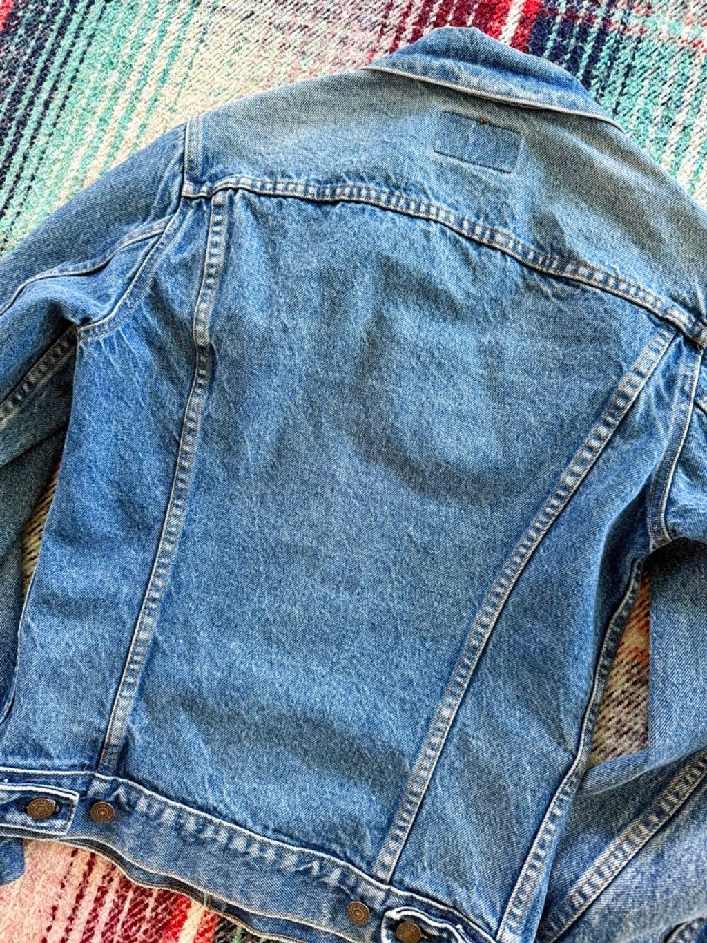 Levi's 90s Levis Type 3 Denim Trucker Jacket 36/L Size L / US 10 / IT 46 - 4 Thumbnail