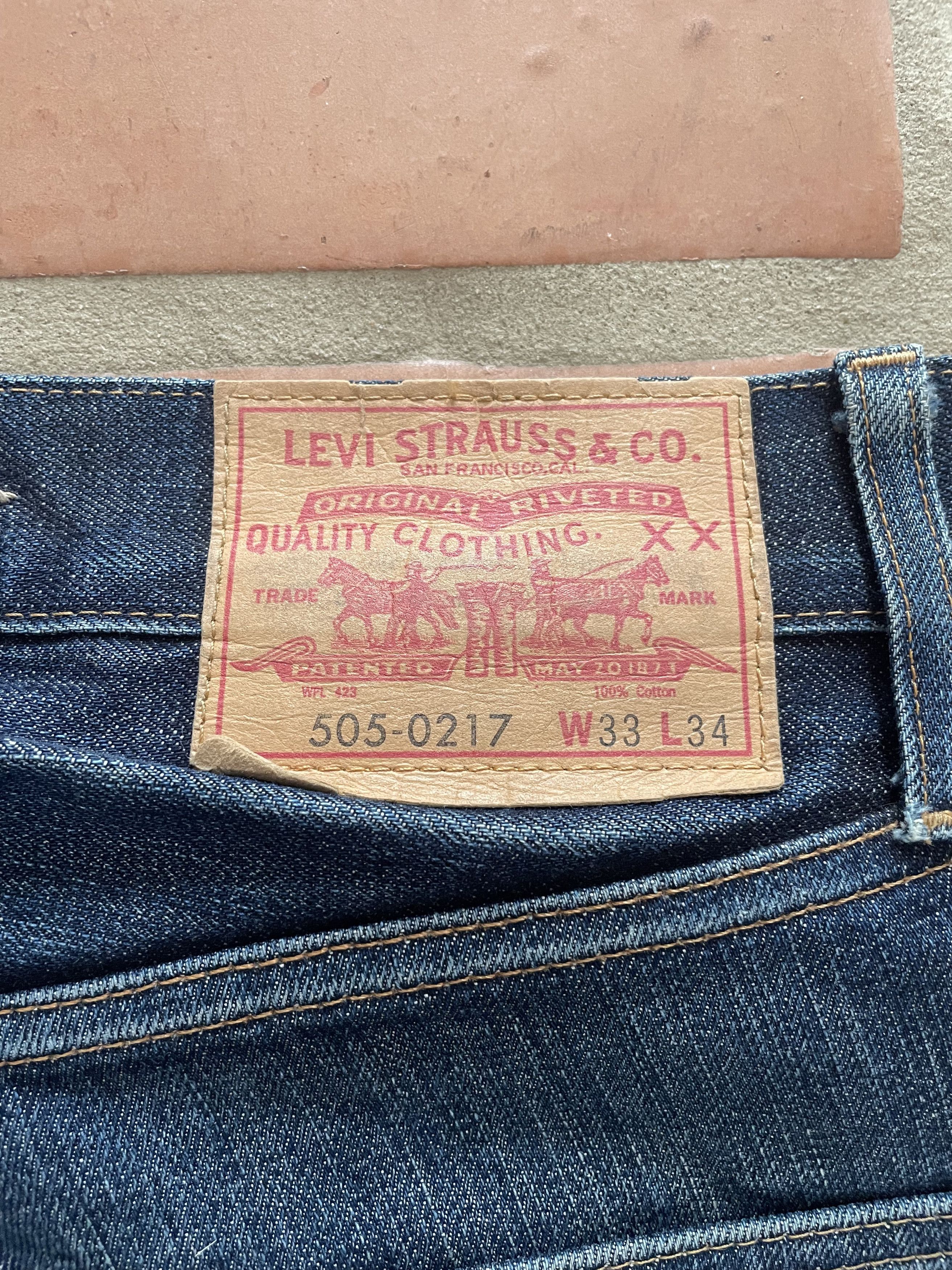 Levi's Vintage Clothing Levi's vintage clothing 505 33 x 34 Size US 33 - 3 Thumbnail