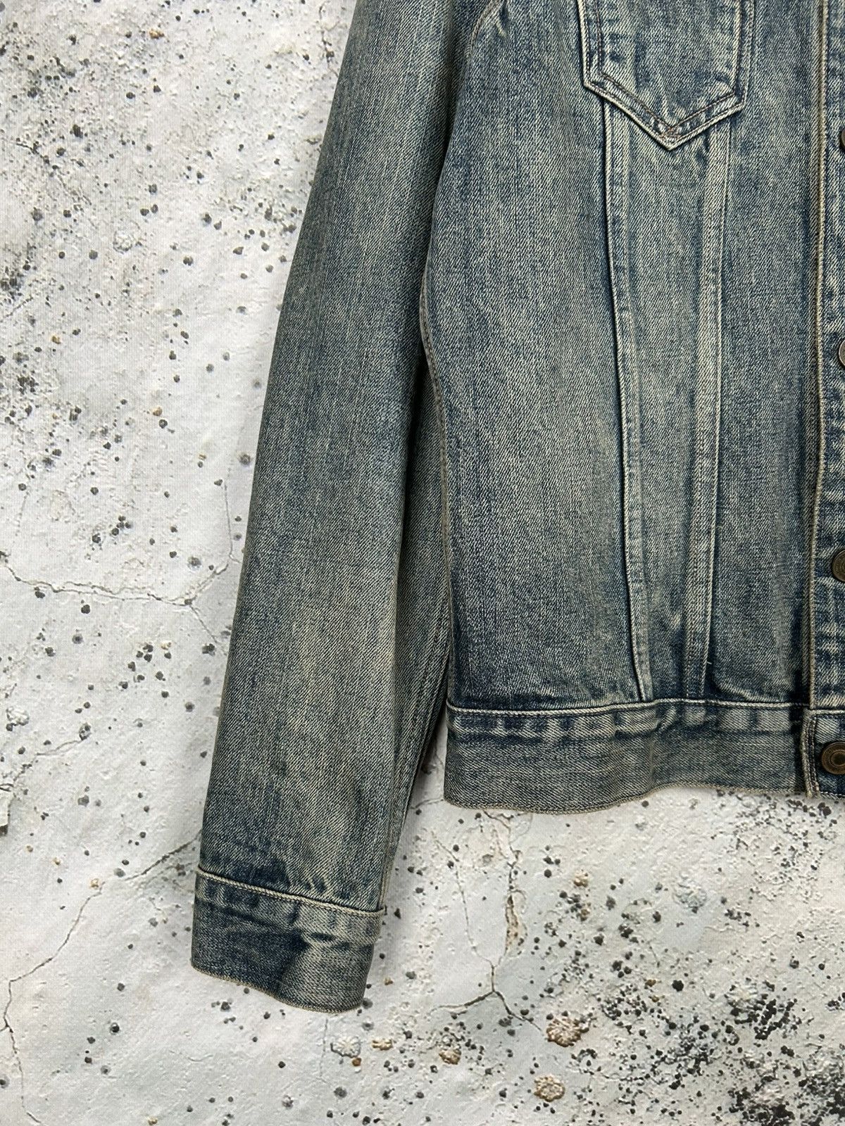 Allsaints Allsaints Japanese Fabric Denim Jacket Avant Garde Grunge Size US L / EU 52-54 / 3 - 5 Thumbnail