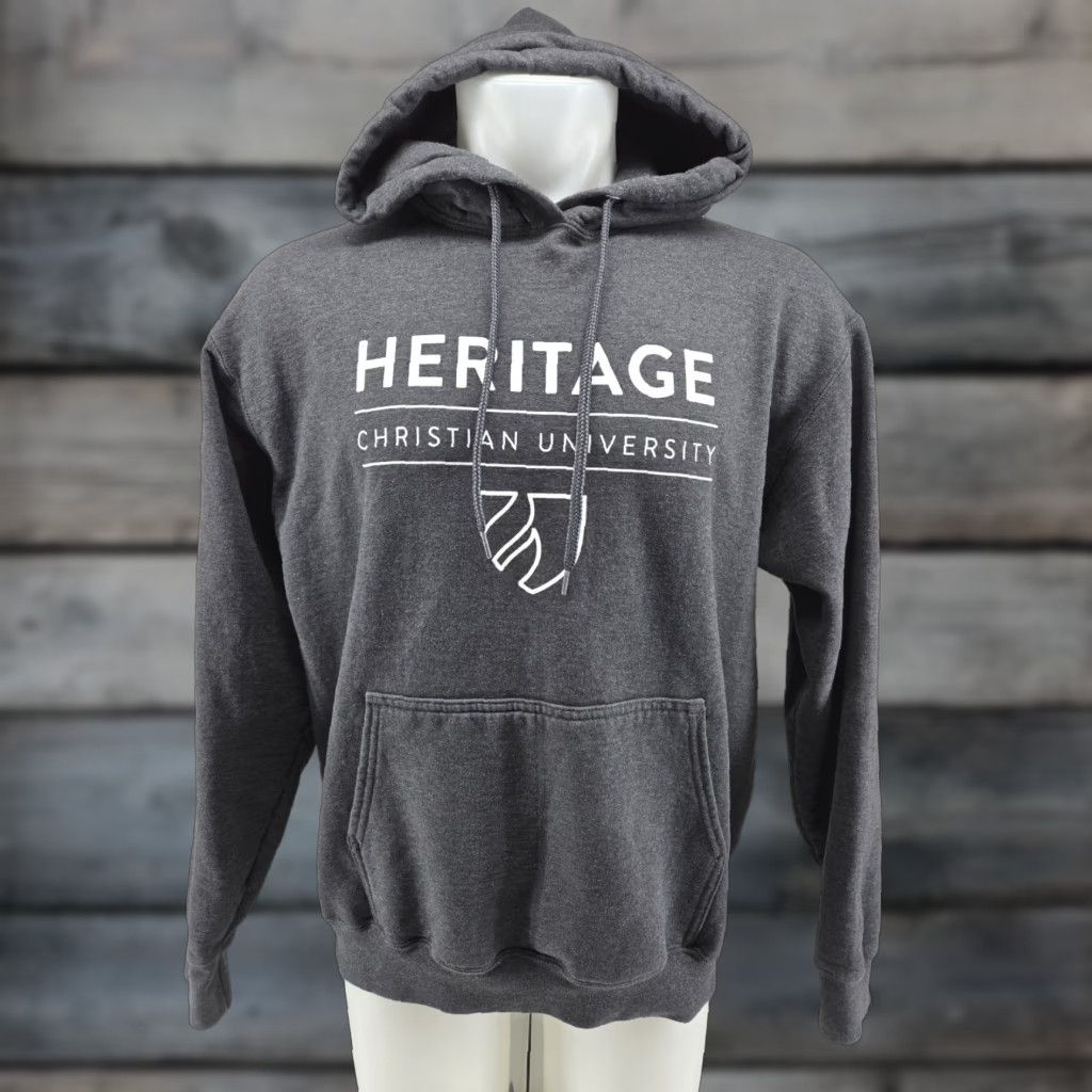 Port & Company Heritage Christain University Gray Hoodie Mens Size Large Size US L / EU 52-54 / 3 - 1 Thumbnail
