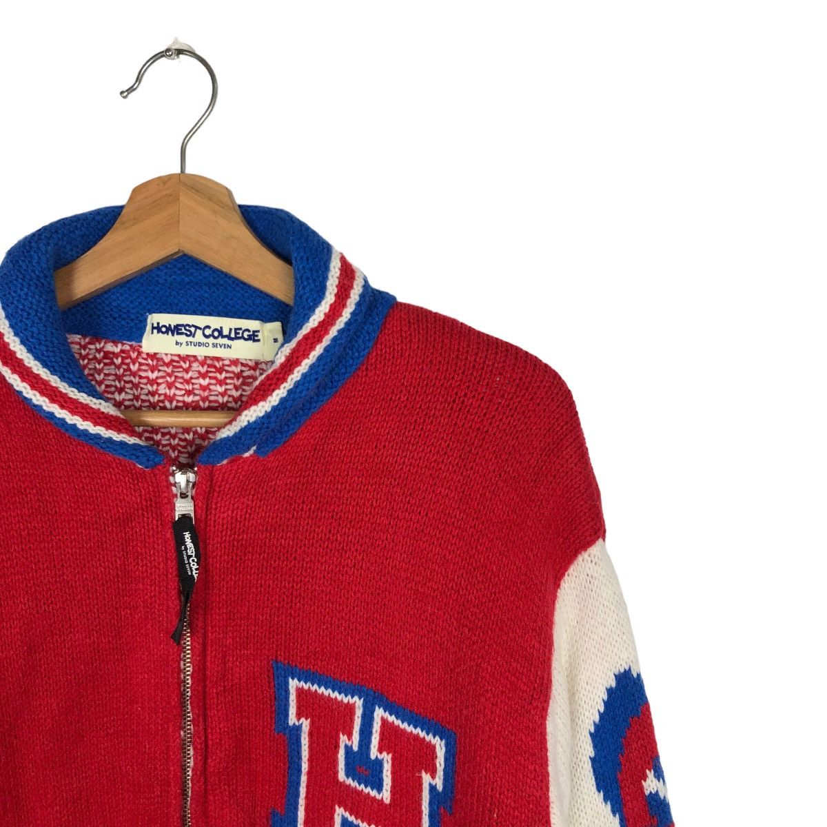 Hysteric Glamour VINTAGE KNIT JACKET HONEST COLLEGE INSPIRE HYSTERIC GLAMOUR Size US M / EU 48-50 / 2 - 5 Thumbnail