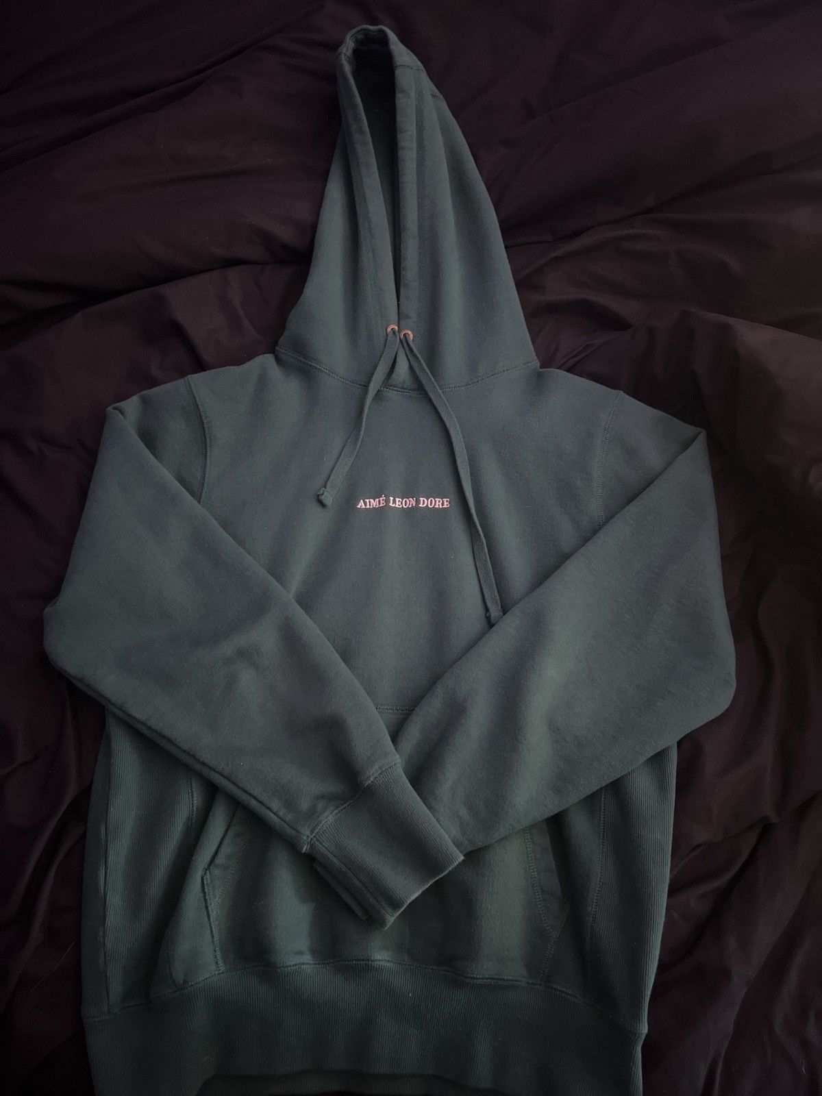 Aime Leon Dore green hoodie lightly used