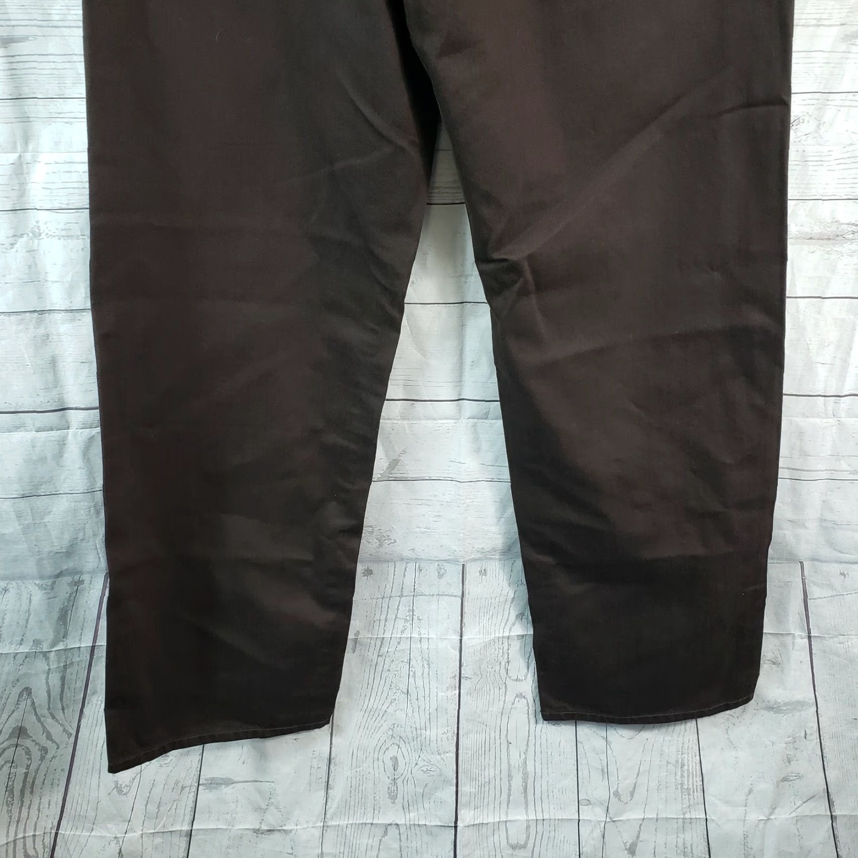 Vintage A. Tiziano Mens Jeans Sz 32 Brown Straight Leg Cotton Size US 32 / EU 48 - 6 Thumbnail