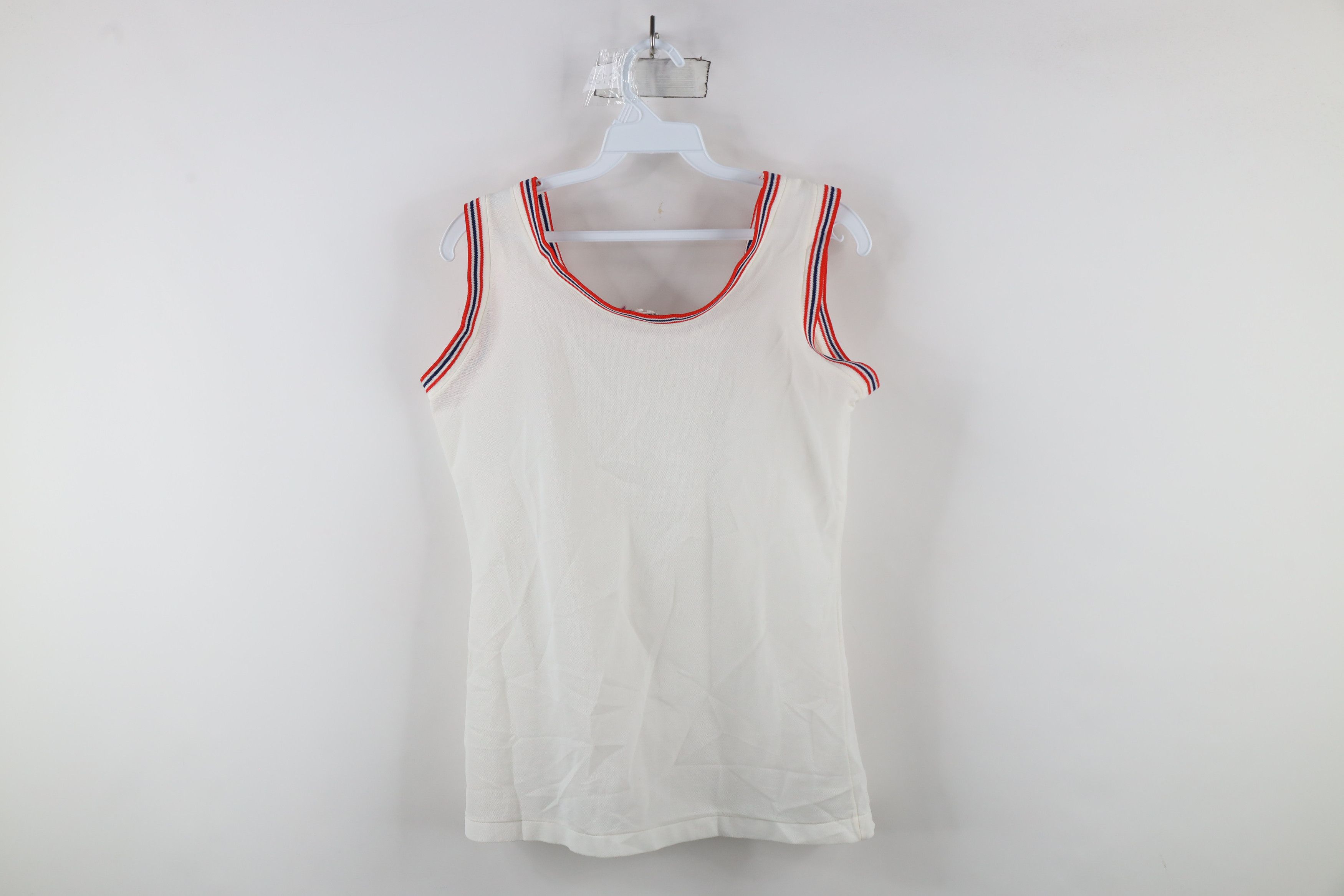 Vintage Vintage 70s Streetwear Knit Tank Top T-Shirt White Japan Size M / US 6-8 / IT 42-44 - 10 Thumbnail