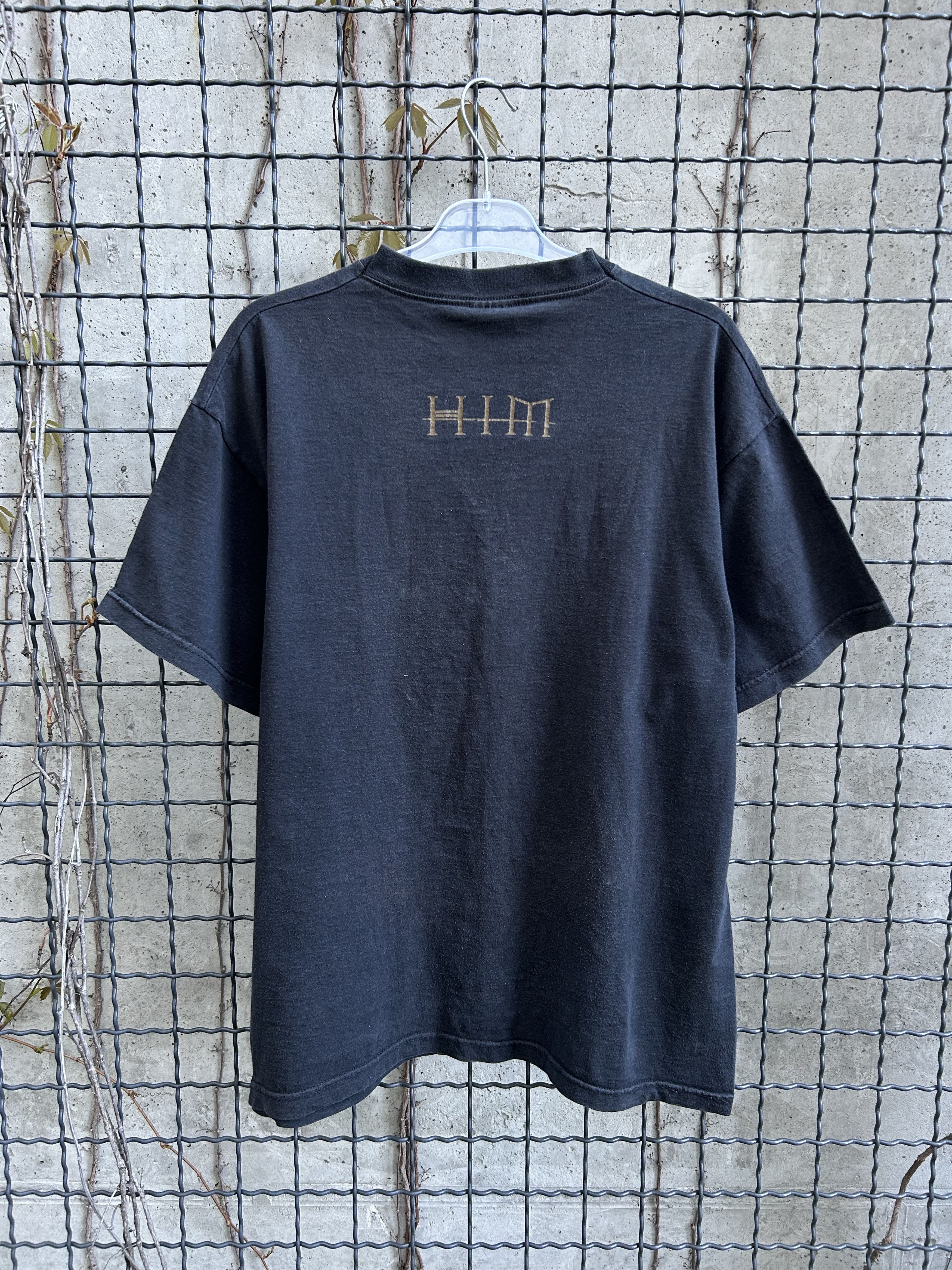 Band Tees × Vintage Vintage 2000s HIM Rock Band T-shirt Size US L / EU 52-54 / 3 - 2 Thumbnail