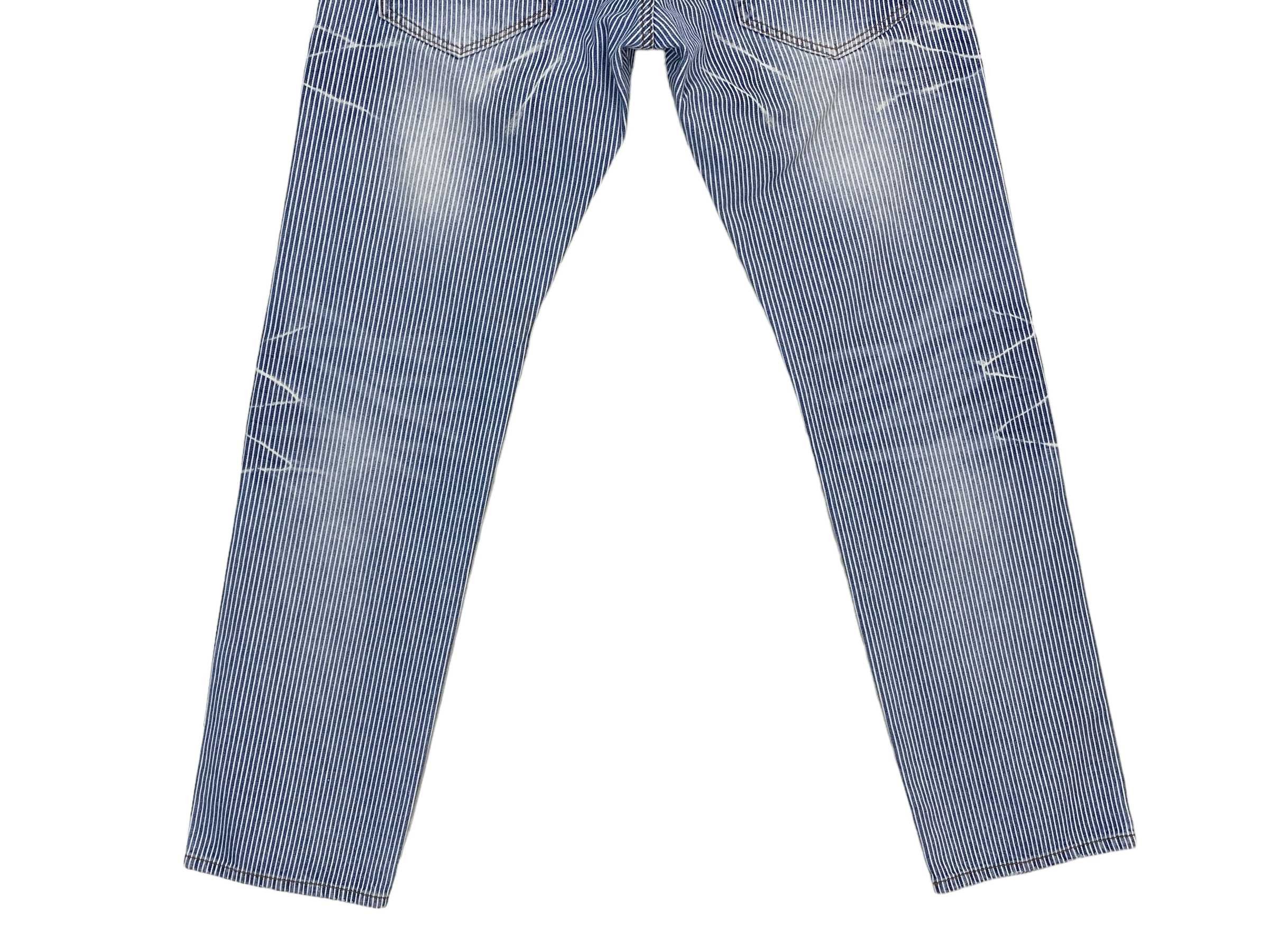Japanese Brand Root Three Jeans Stripes Hickory Japanese Brand Pants Size US 31 - 6 Thumbnail