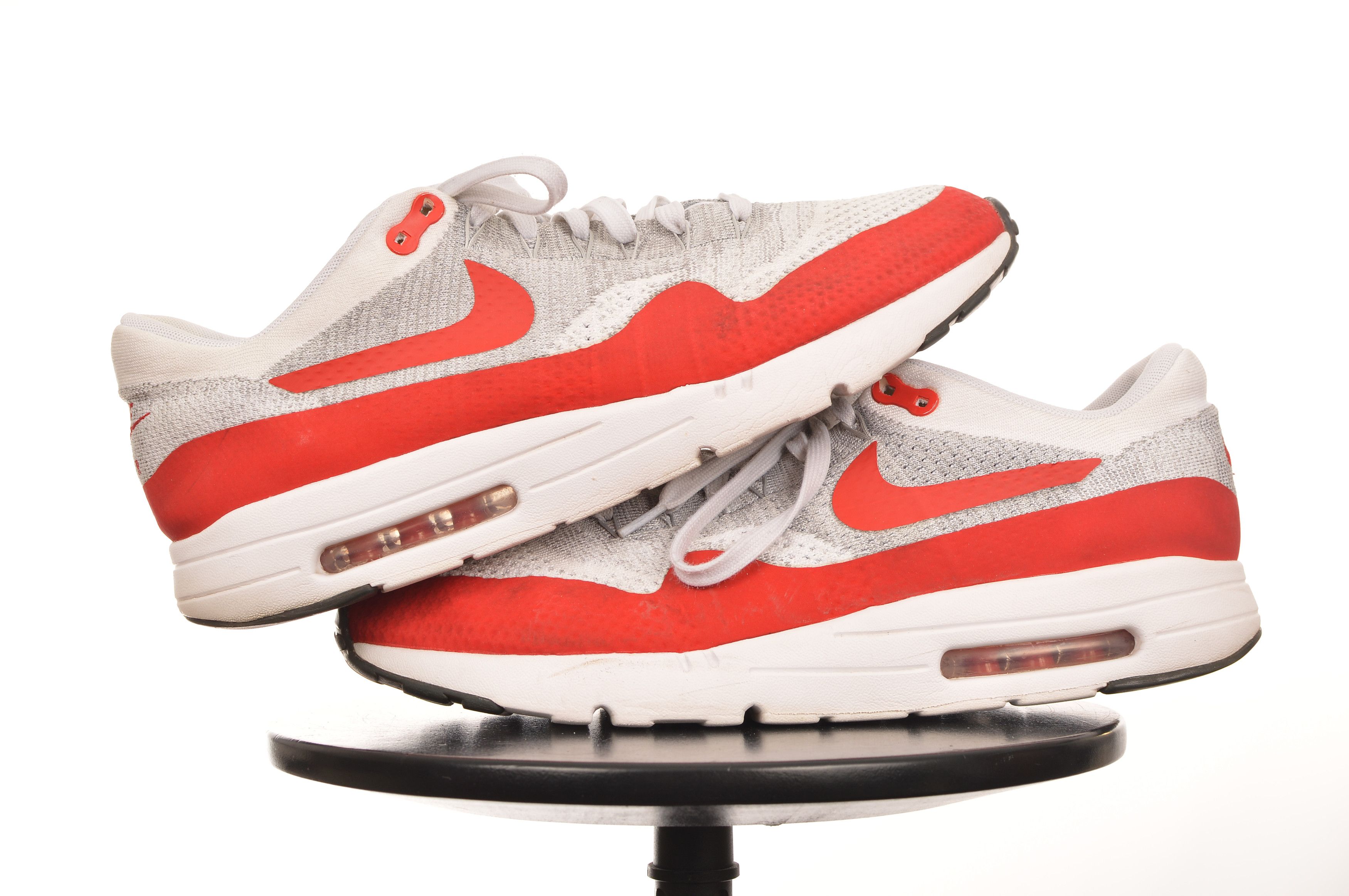 Nike Nike 2016 Air Max 1 Ultra Flyknit University Red Size US 13 / EU 46 - 4 Thumbnail