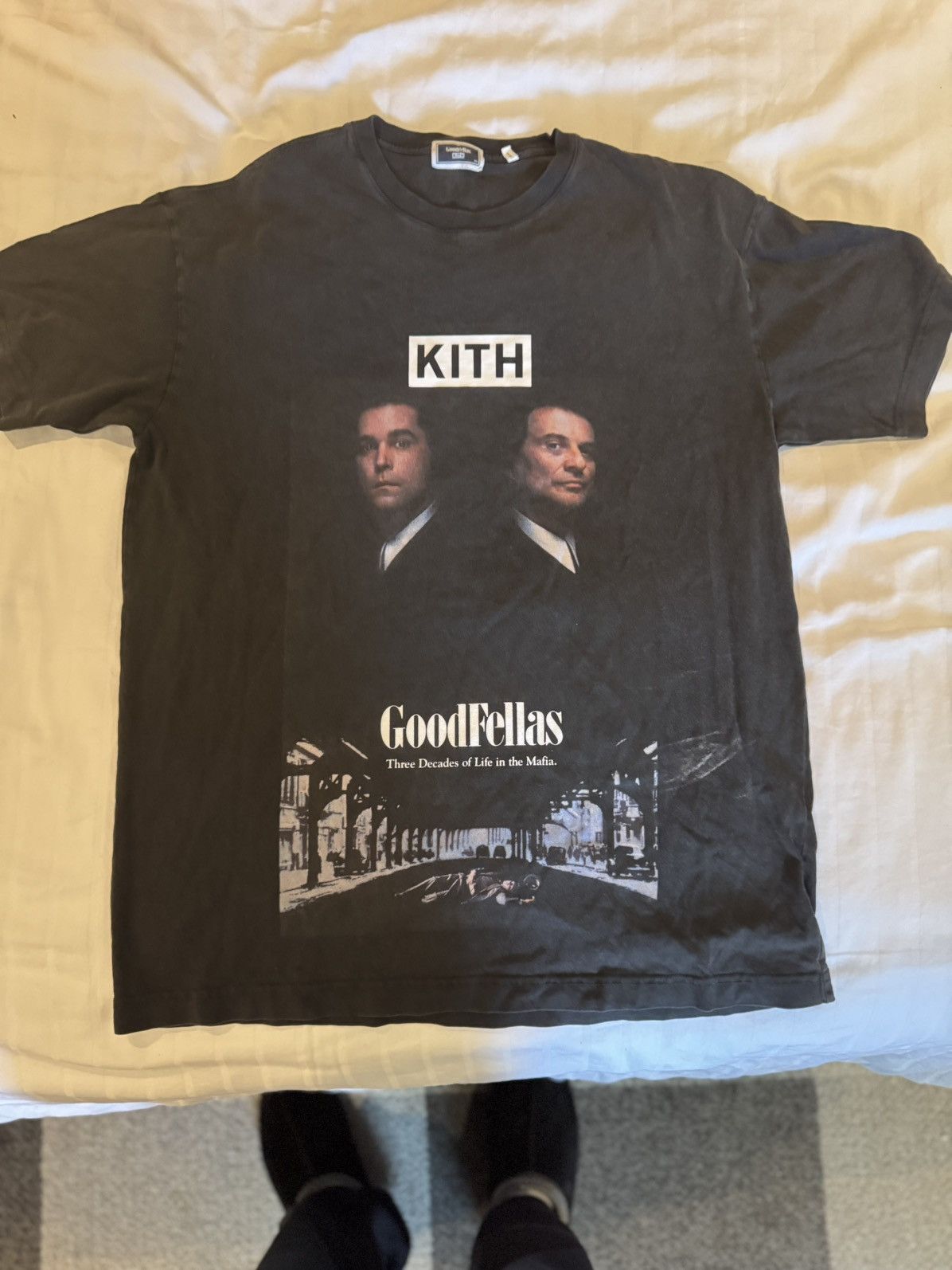 KITH GoodFellas ブラック 長袖 Tシャツ S KITH GoodFellas ブラック 長袖 Tシャツ S KITH goodfellas tee Lサイズ