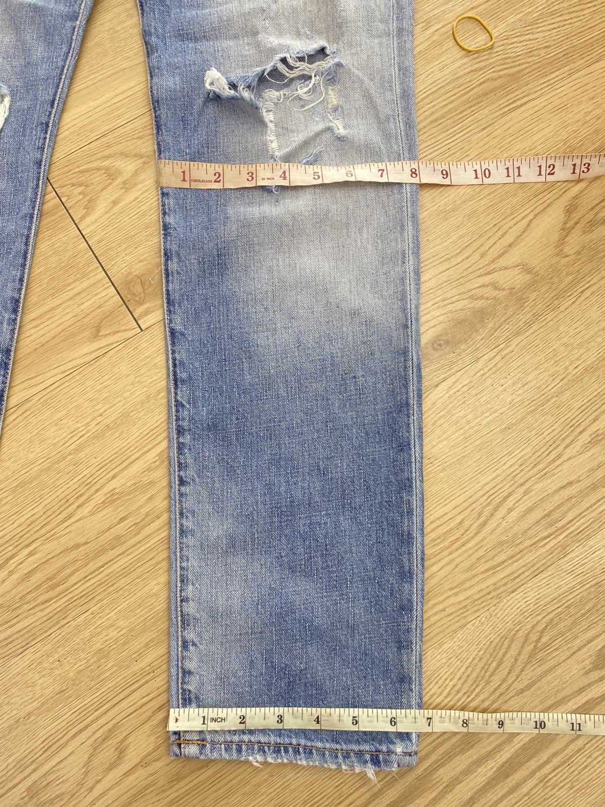 Ralph Lauren Ralph Lauren Blue Wash Style Distress Jeans Size US 34 / EU 50 - 16 Thumbnail