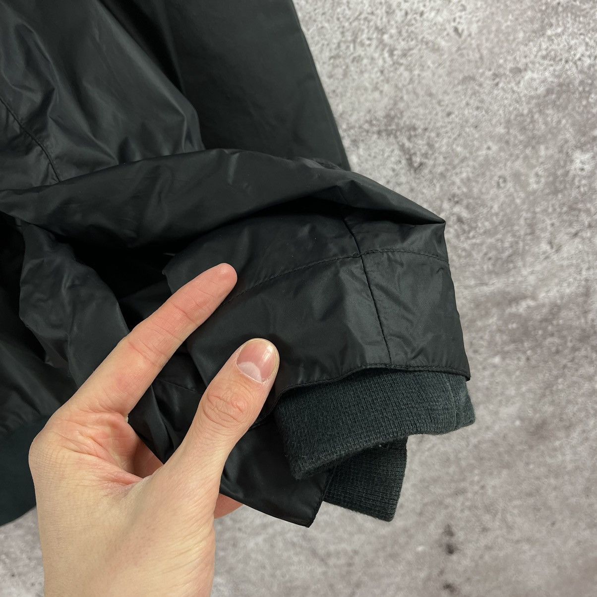 Jordan Brand Jordan Nylon Bomber Jacket Full Zip Y2K Drill Black Size M Size US M / EU 48-50 / 2 - 9 Thumbnail