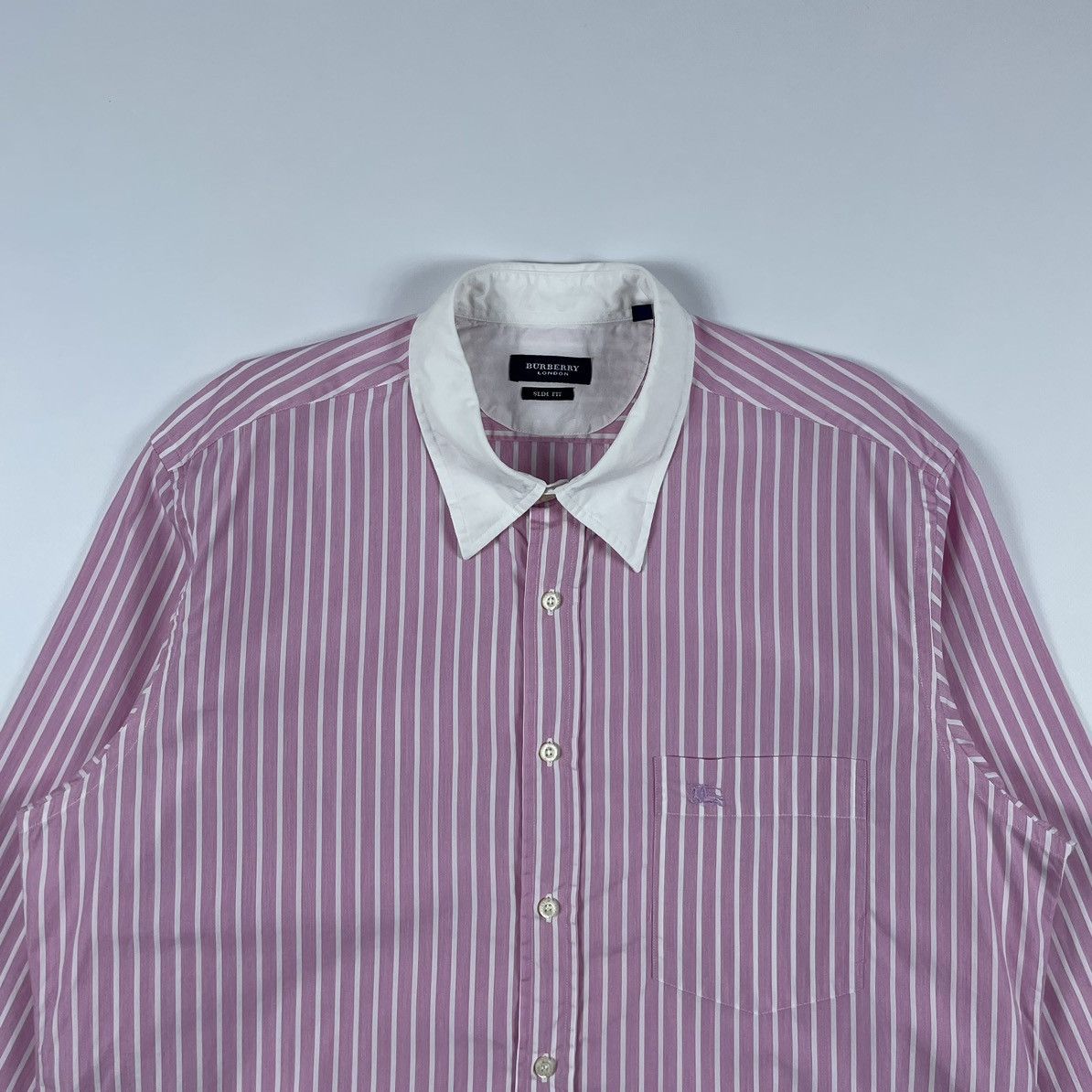 Burberry Burberry London Striped Shirt Button Up Size US XL / EU 56 / 4 - 3 Thumbnail