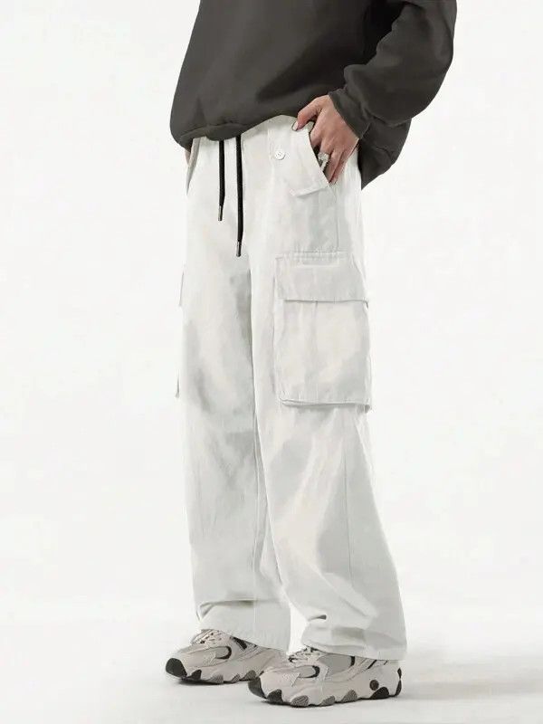 Designer Chizuru x Chi Washed Distressed Cargo Loose Fit Pants Size US 32 / EU 48 - 1 Thumbnail