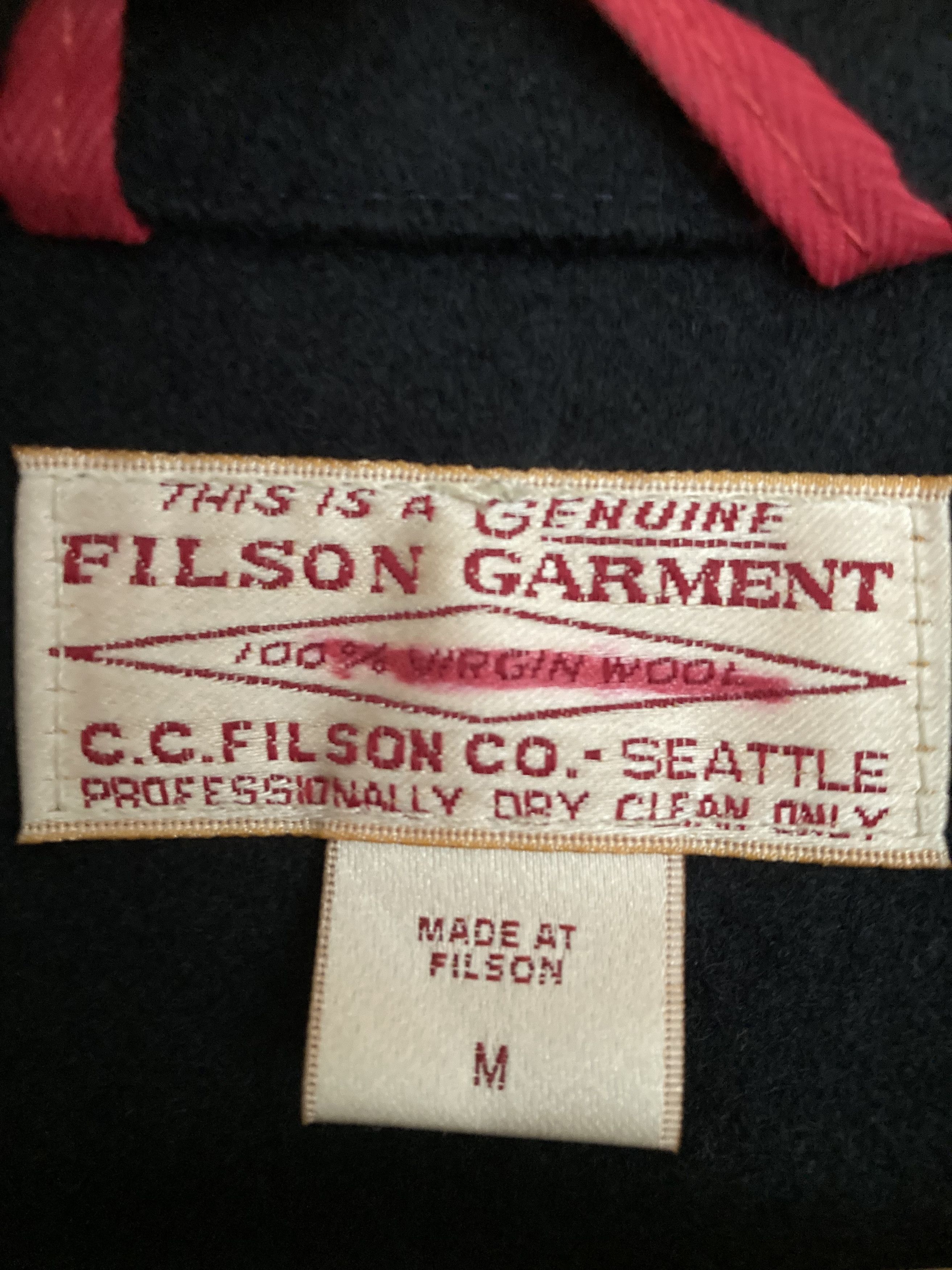 Filson Rare Filson Mackinaw Wool Cruiser Jacket M USA Black/Grey Size US M / EU 48-50 / 2 - 4 Thumbnail