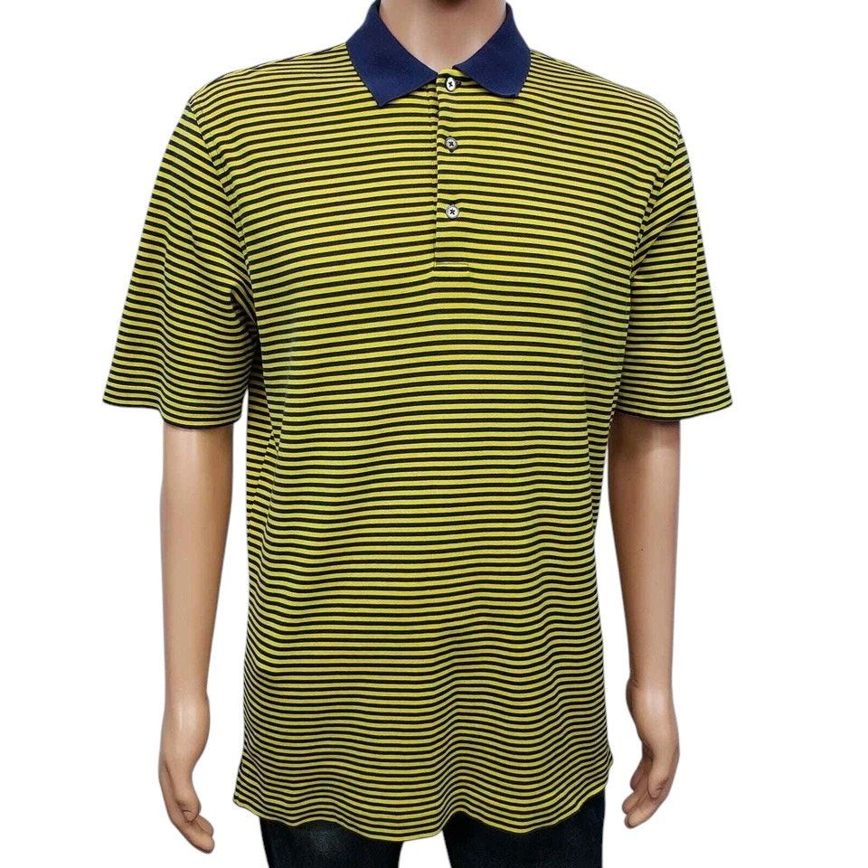 Bobby Jones Bobby Jones Polo Peruvian Pima Cotton Golfer Placket Striped Size US M / EU 48-50 / 2 - 3 Thumbnail
