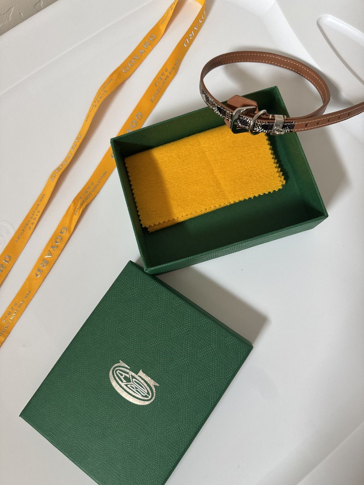 Goyard Goyard dog collar used for a photo and wiped off like NEW Size ONE SIZE - 8 Thumbnail