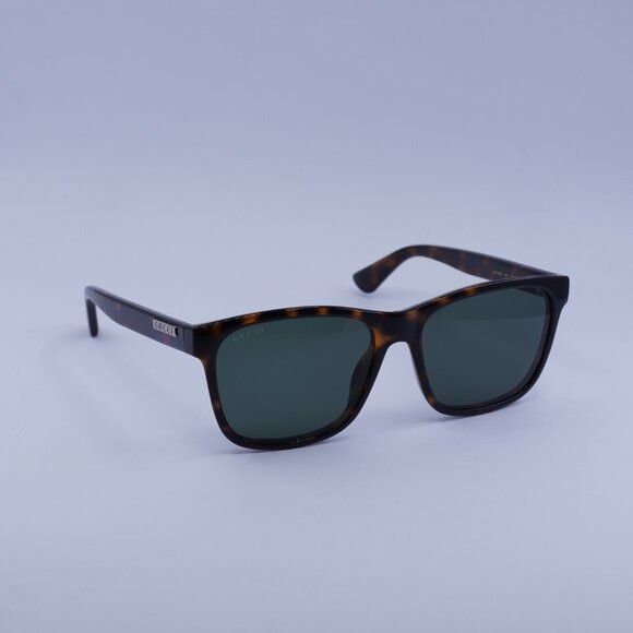 Gucci Gucci GG0746S 003 Sunglasses Havana Square Frame, Green Size ONE SIZE - 5 Thumbnail