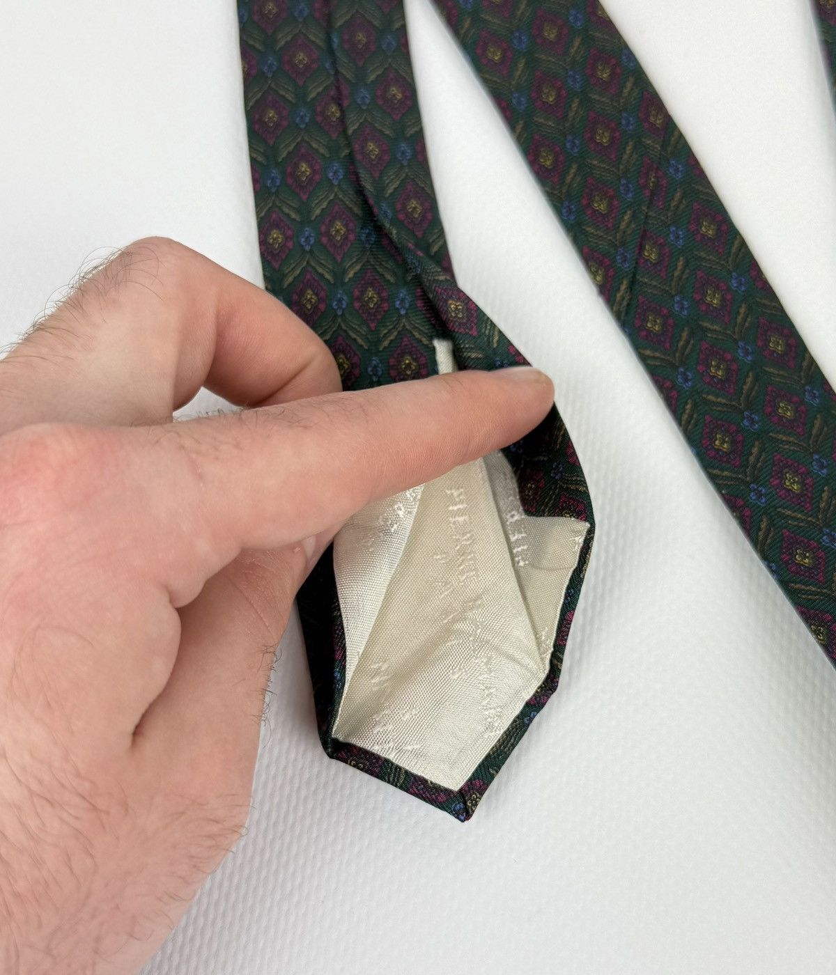 Pierre Balmain Pierre Balmain Paris 100% silk Tie Necktie Men Top Luxury Size ONE SIZE - 10 Thumbnail