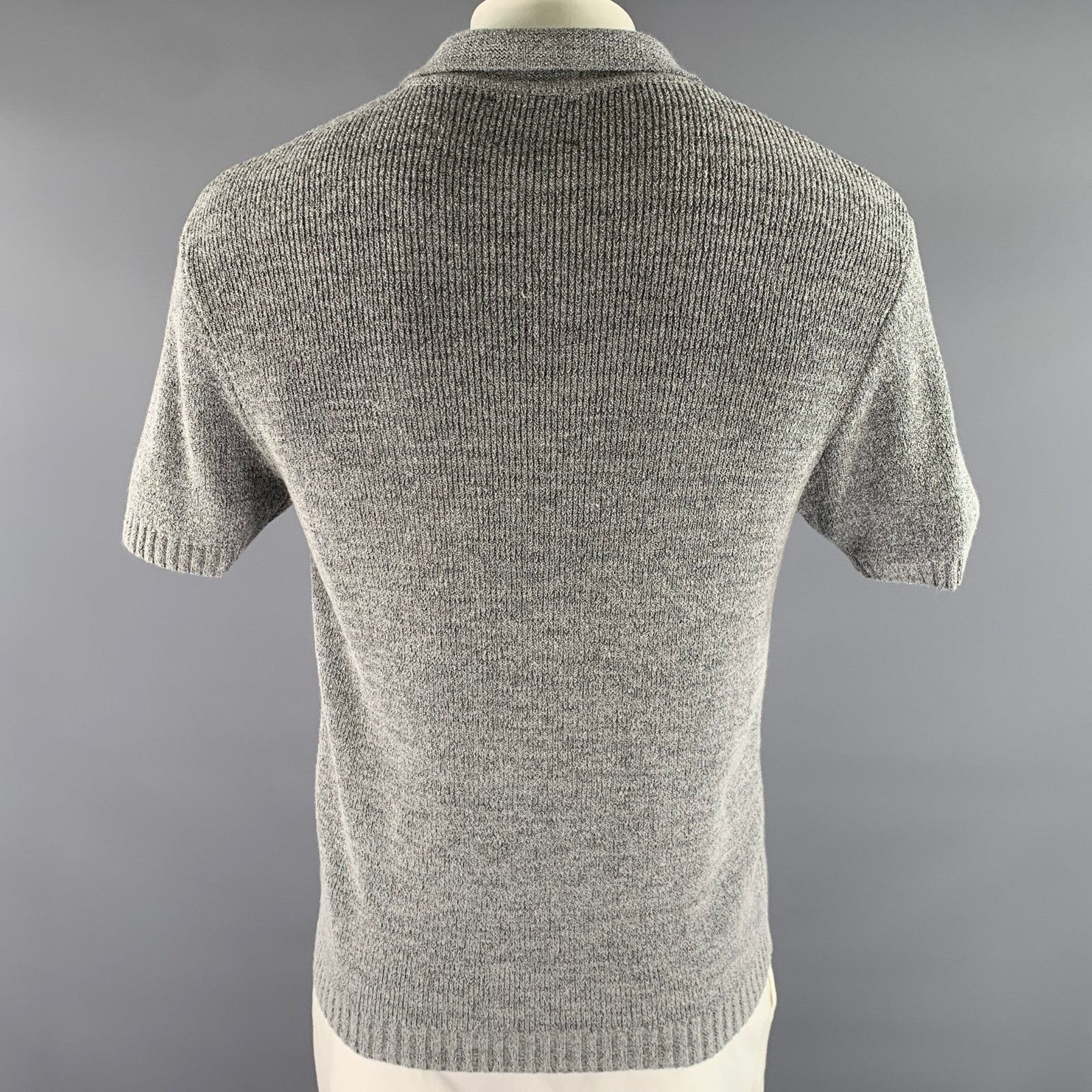 Other RAITH Size XL Grey Marled Acrylic Blend Buttoned Polo Size US XL / EU 56 / 4 - 4 Thumbnail