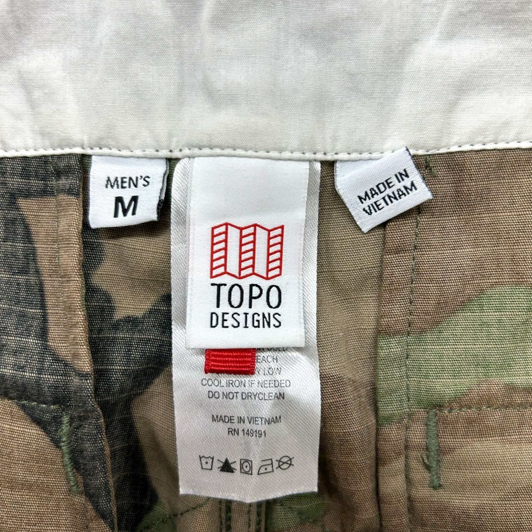 Topo Designs Topo Designs Pants Mens M Woodland Camo Cargo Ripstop Army Military Tactical Regular Straight Pocket Cargo Pants Multicolor Cotton Topo Designs Brand Size US 31 - 5 Thumbnail