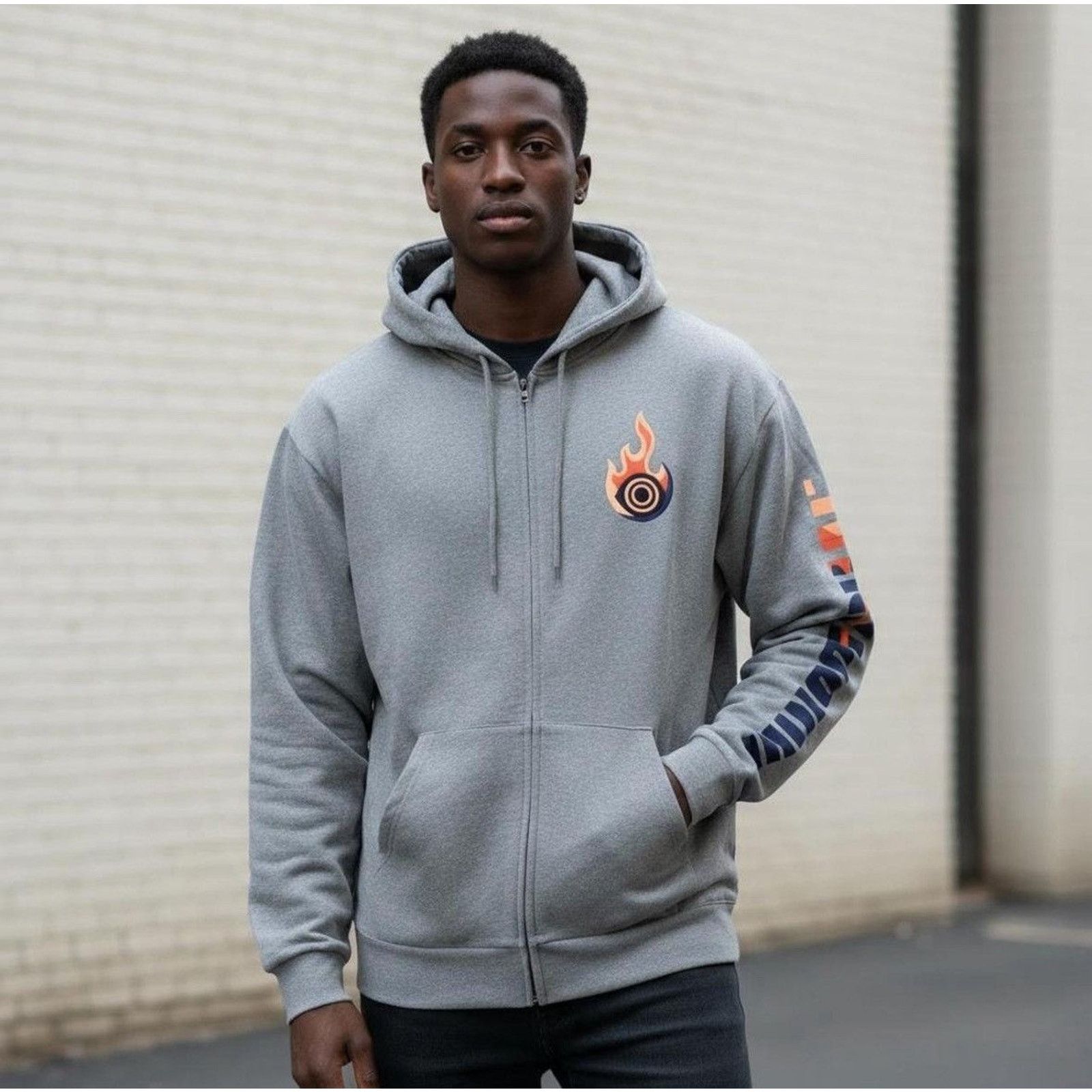Other Insomniac Full Zip Gray Hoodie. Size XL Size US L / EU 52-54 / 3 - 1 Thumbnail