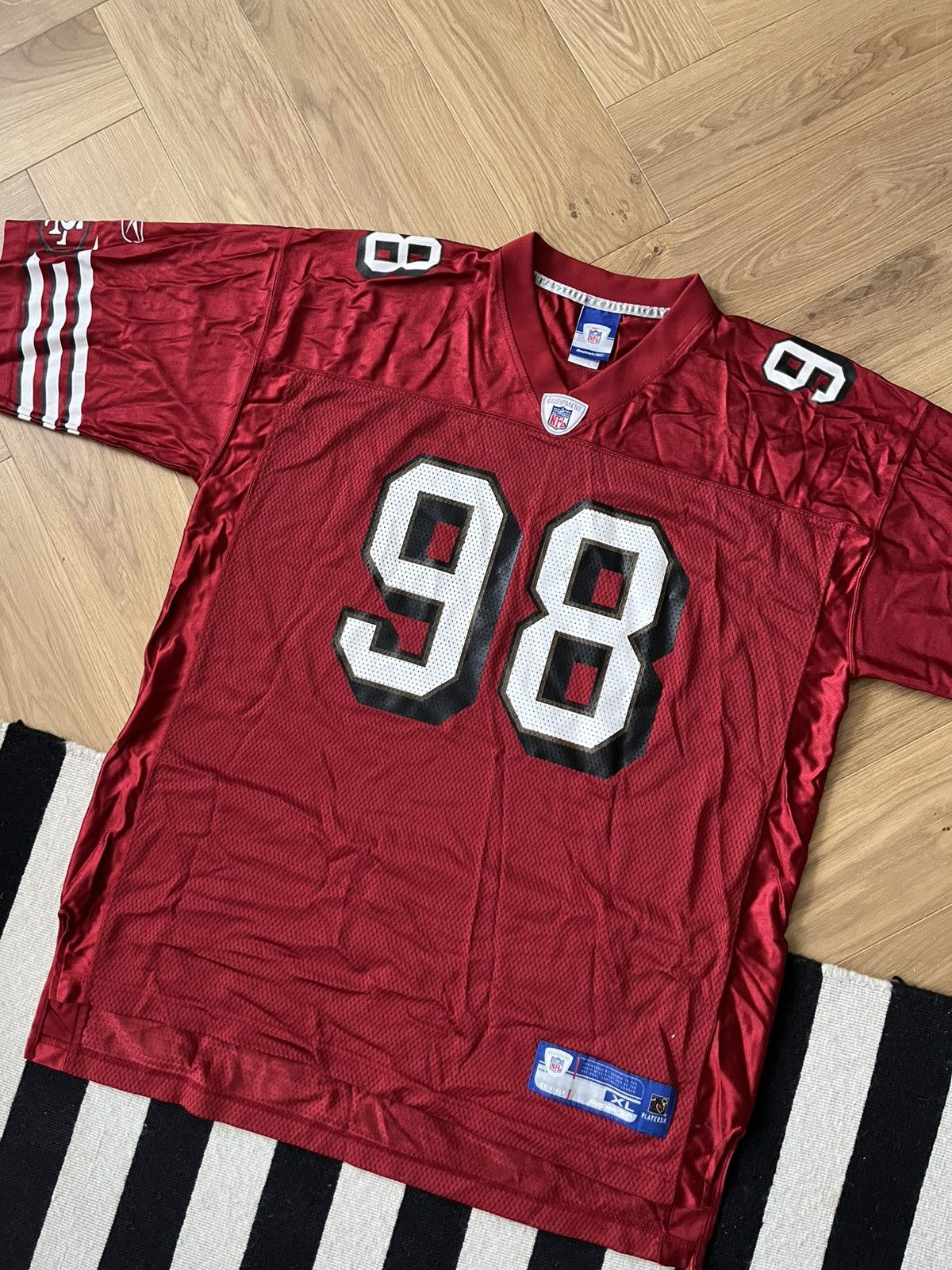 Reebok 2005 San Francisco 49ers J. Peterson #98 Home Jersey Reebok Size US XL / EU 56 / 4 - 3 Thumbnail