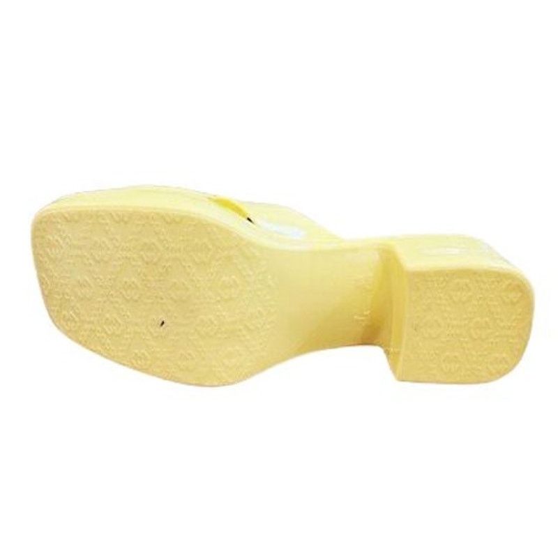 Jeffrey Campbell Jeffrey Campbell Bubblegum Block Heels in Canary Yellow Size US 7 / IT 37 - 8 Thumbnail