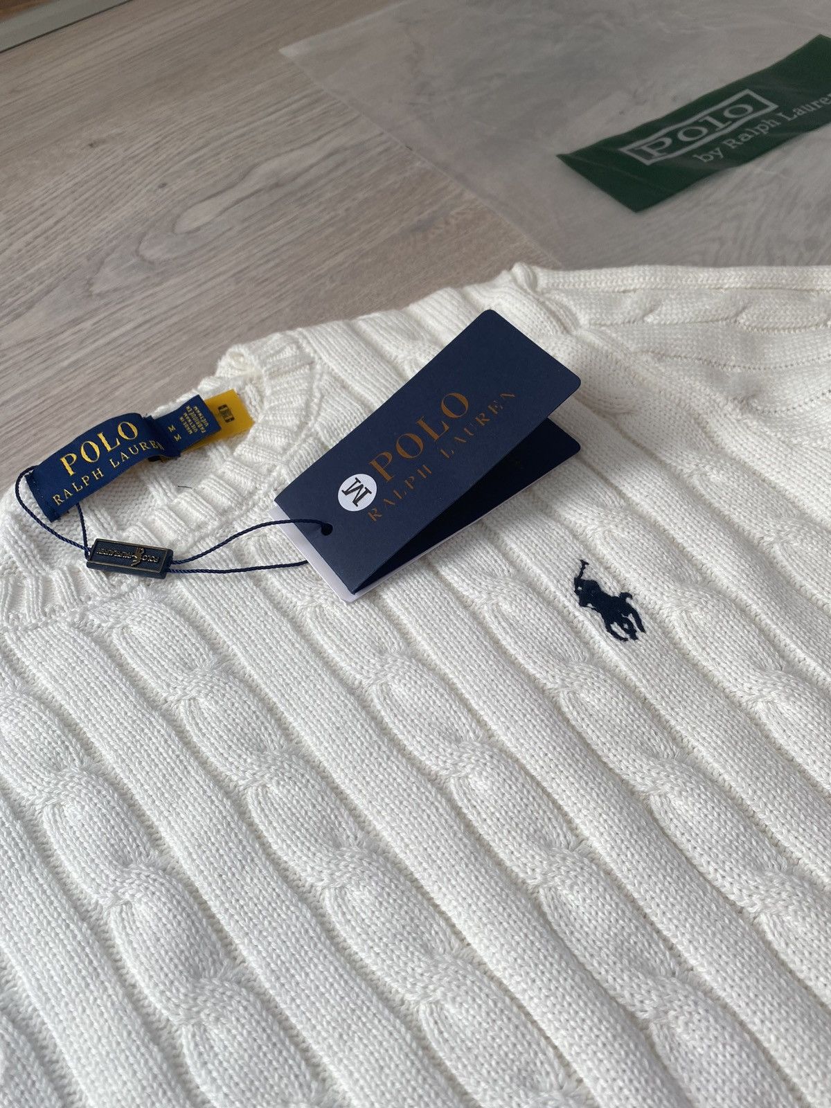 Polo Ralph Lauren Poli ralph lauren white knit Size US M / EU 48-50 / 2 - 2 Thumbnail