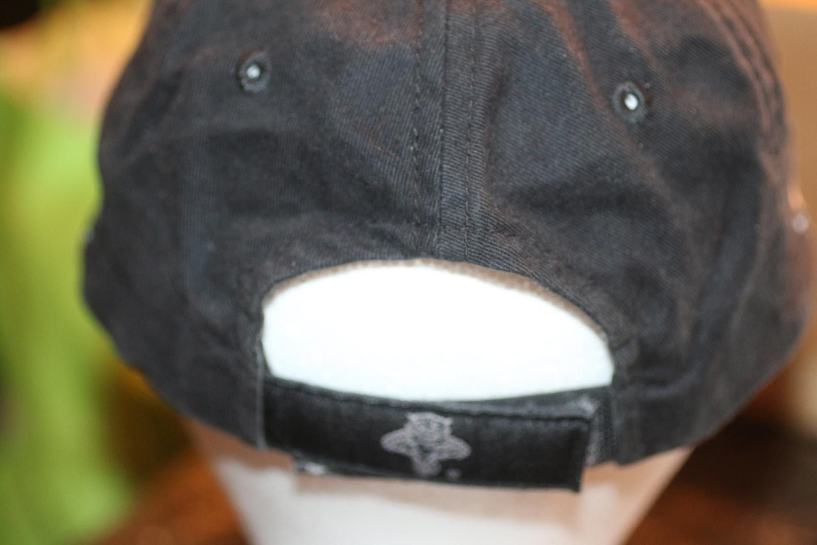 NHL FSN Florida Black Gothic Cross Dad Adjustable Baseball Cap Size ONE SIZE - 5 Thumbnail