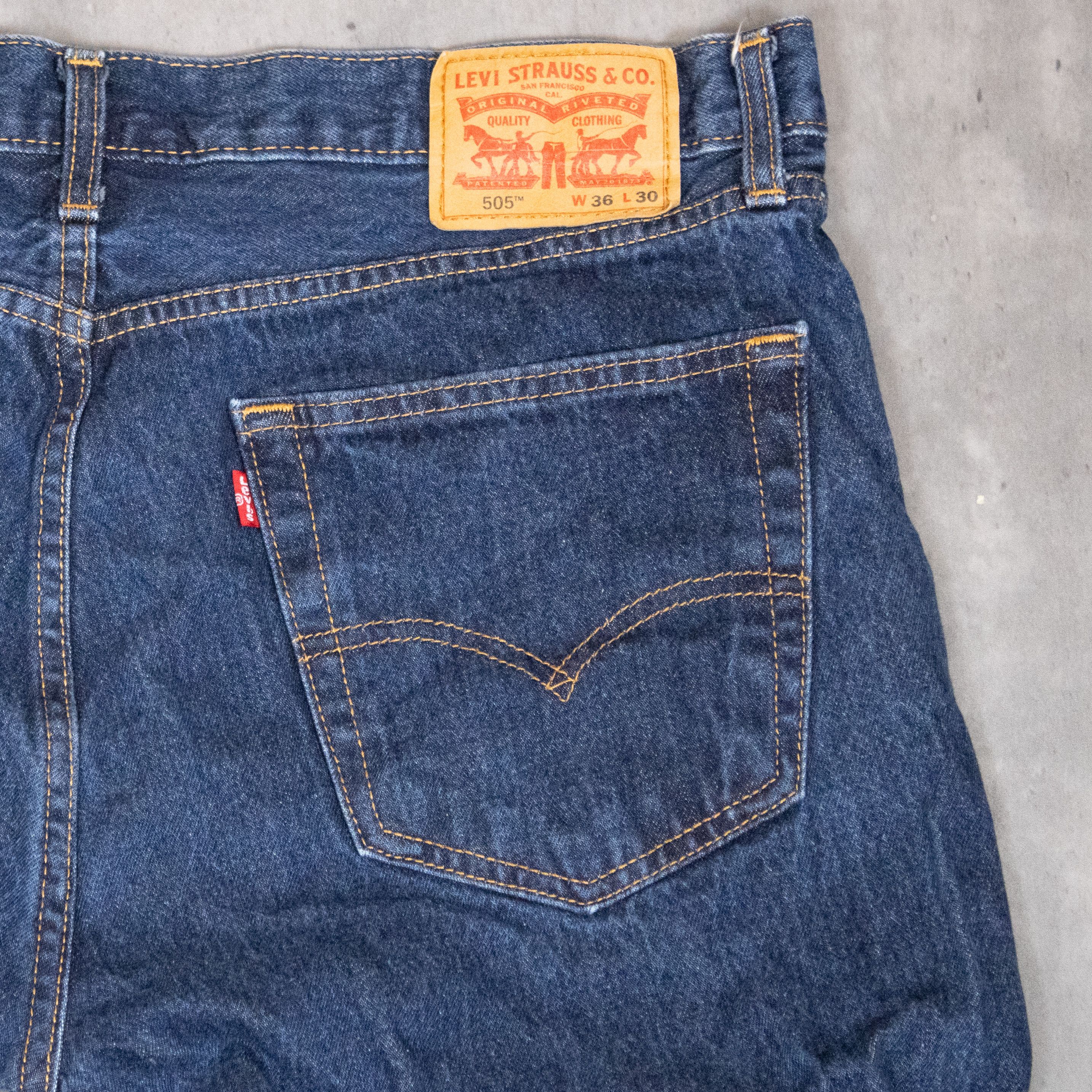 Levi's Levis Cut Off Baggy Indigo Distressed Jorts Shorts Size US 36 / EU 52 - 12 Thumbnail