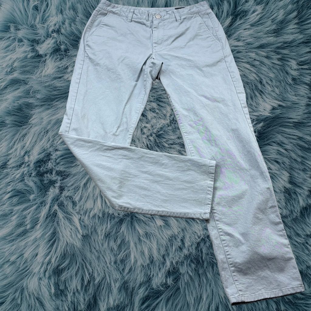 Bonobos Pants Mens 31x32 Slim Fit Casual Cotton Chino Light Blue Grey Trousers, Men's