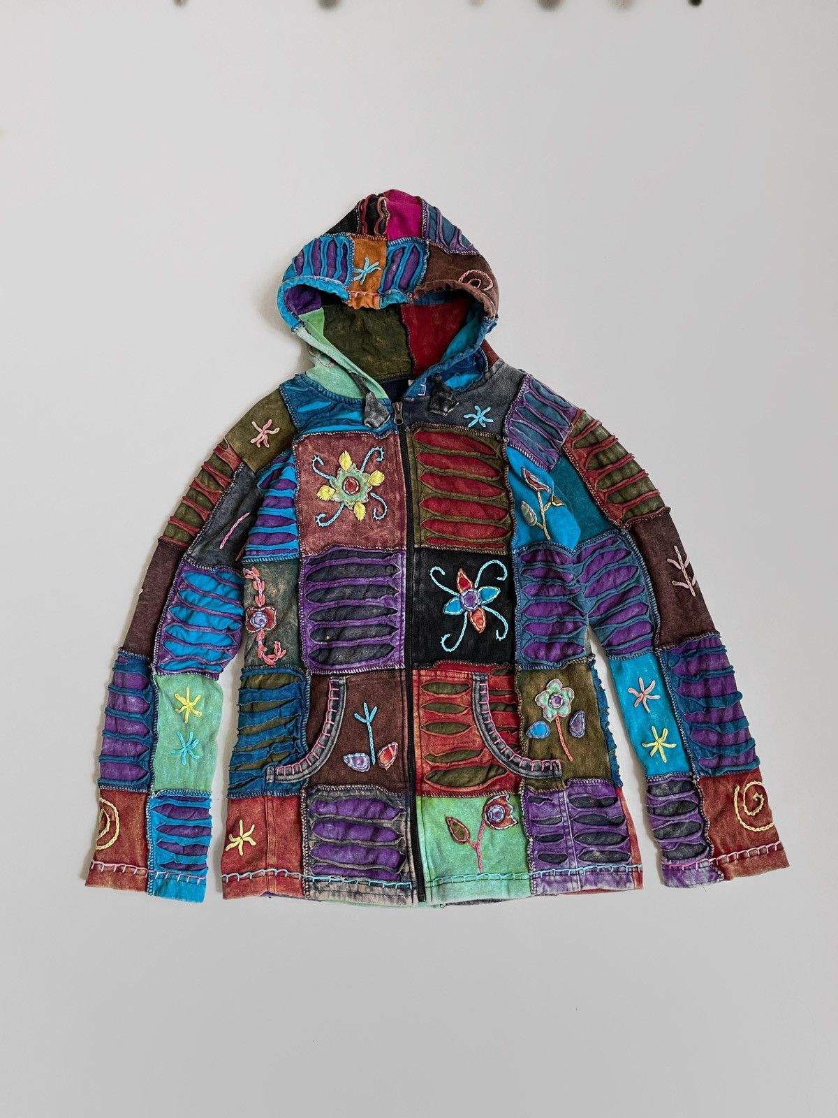 Other Vintage Avant-garde zip hoodie Hand Made Size M / US 6-8 / IT 42-44 - 1 Thumbnail