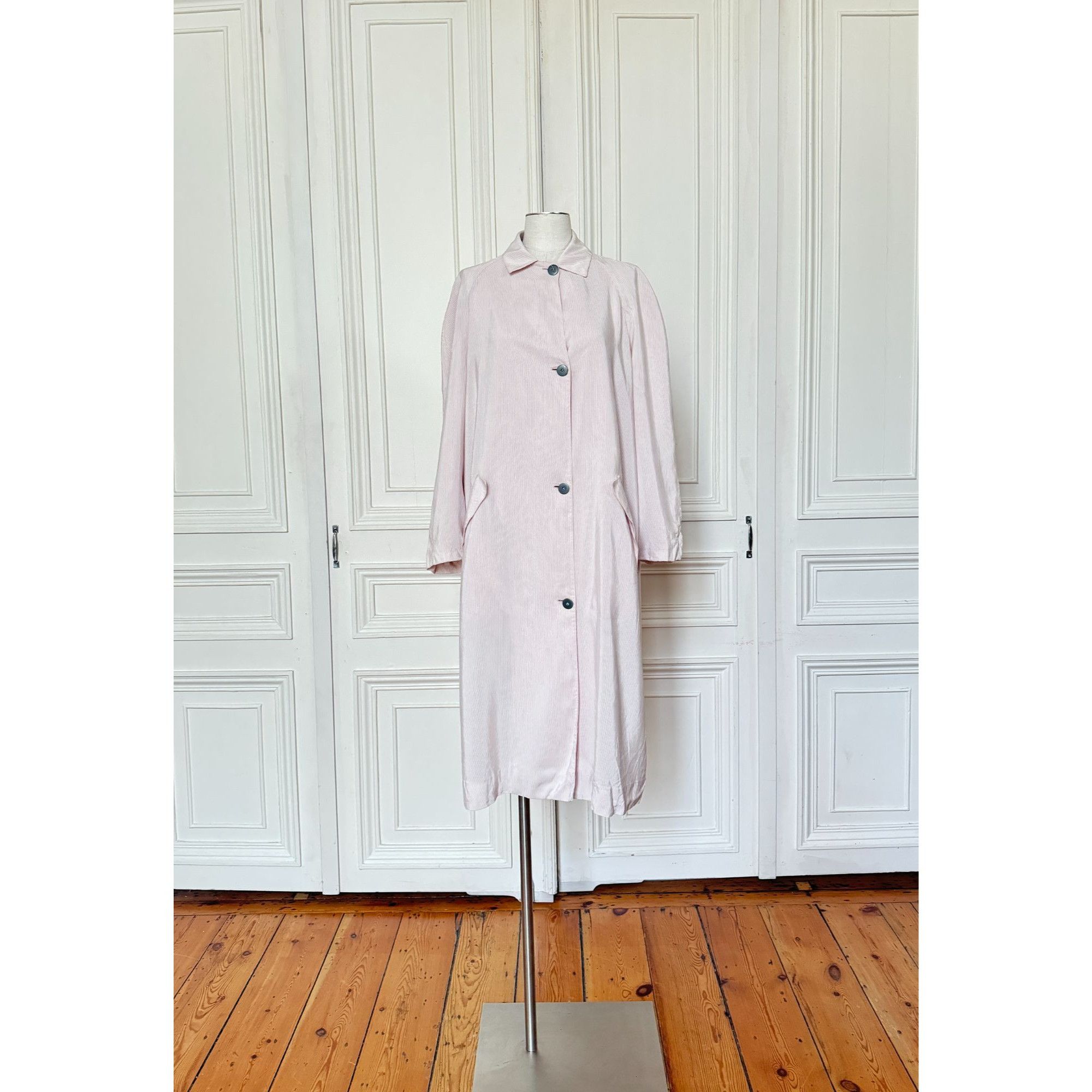 Jean Paul Gaultier 1980s Pink Long Coat Size M / US 6-8 / IT 42-44 - 1 Thumbnail