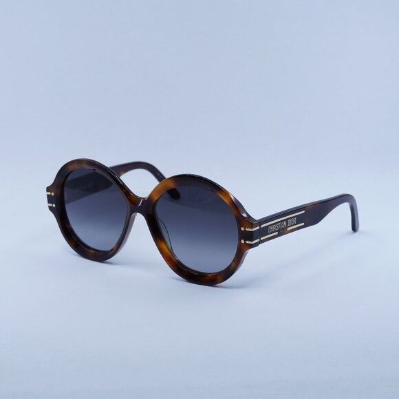 Dior Dior DIORSIGNATURE R1U 26A1 Sunglasses Havana Round Frame Size ONE SIZE - 2 Thumbnail