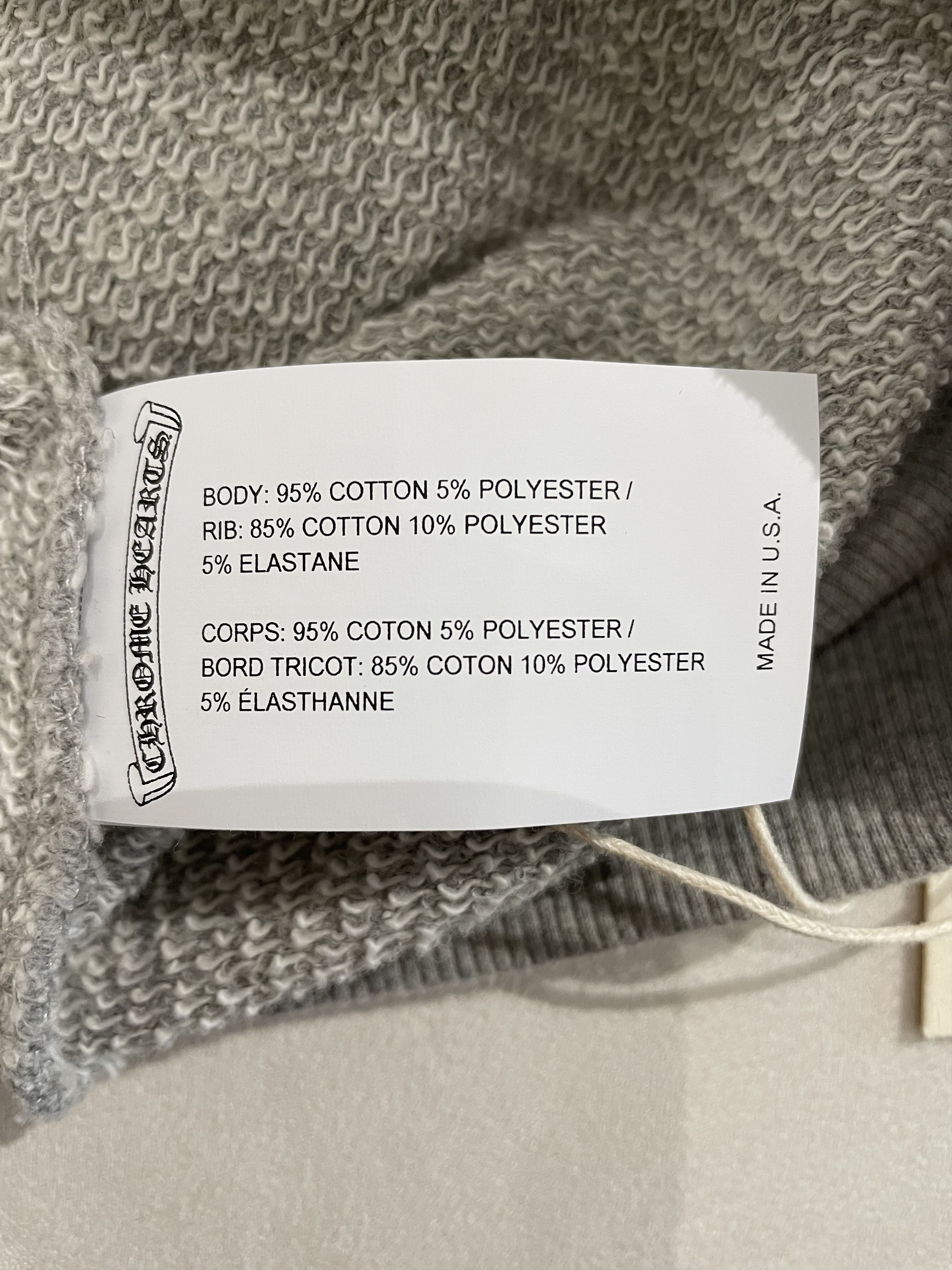 Chrome Hearts Chrome Hearts Triple Cross CH Letter Grey Sweatshirt Size XS / US 0-2 / IT 36-38 - 8 Thumbnail