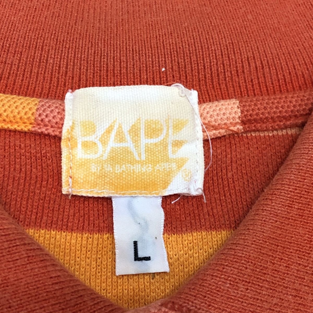 Bape One Point Striped Polo Size US L / EU 52-54 / 3 - 5 Thumbnail