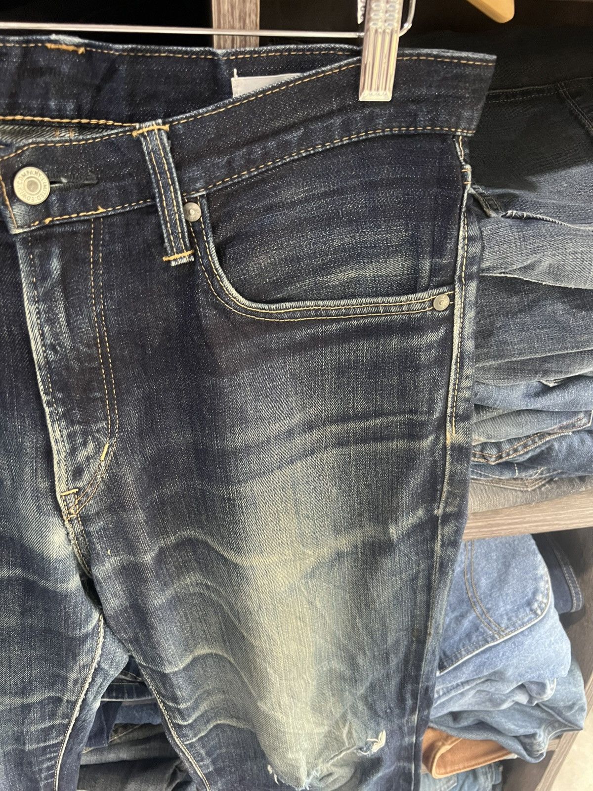 Edwin 🔥Vintage Edwin Flared Distressed Denim Size US 34 / EU 50 - 5 Thumbnail
