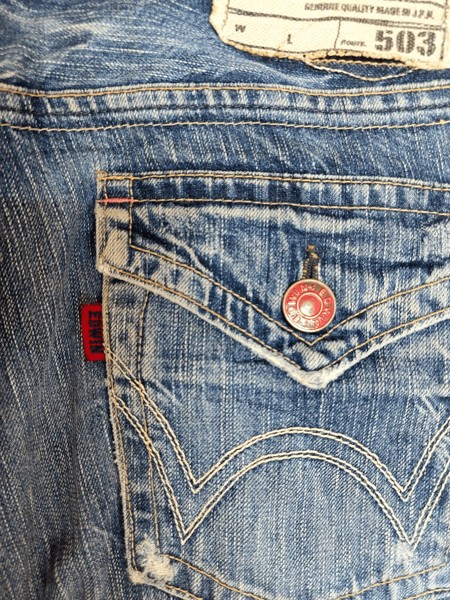 Edwin Flare Edwin 503 Blue Trip Denim Size US 32 / EU 48 - 14 Thumbnail