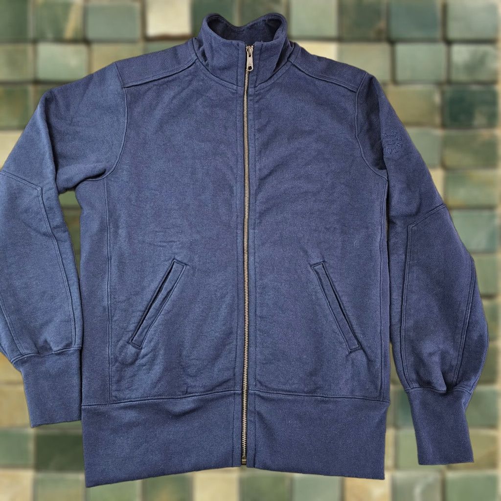 Vintage VINTAGE American Giant Sweatshirt Mens S Blue Cotton Full Zip Crew Neck? Size US S / EU 44-46 / 1 - 1 Thumbnail