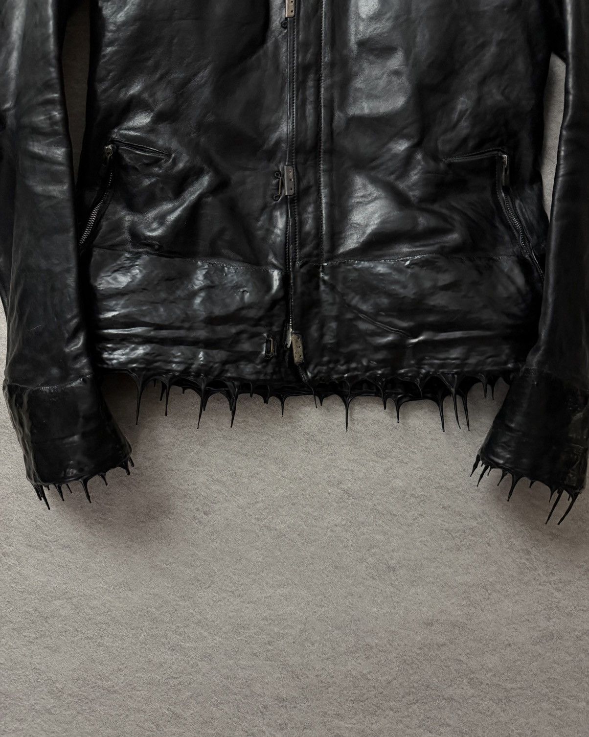 Carol Christian Poell Carol Christian Poell drip scarstich leather jacket Size US S / EU 44-46 / 1 - 5 Thumbnail